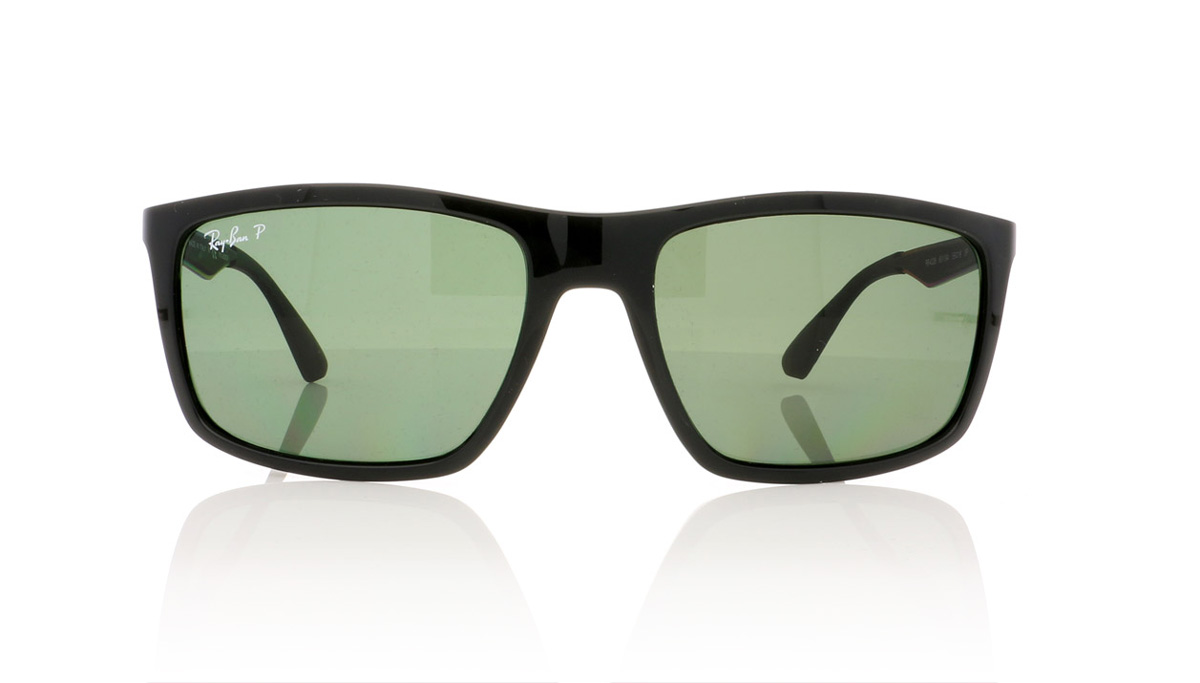 Ray-Ban RB 4228 0RB4228 Black/Polarised Green Lenses 6019A Sunglasses