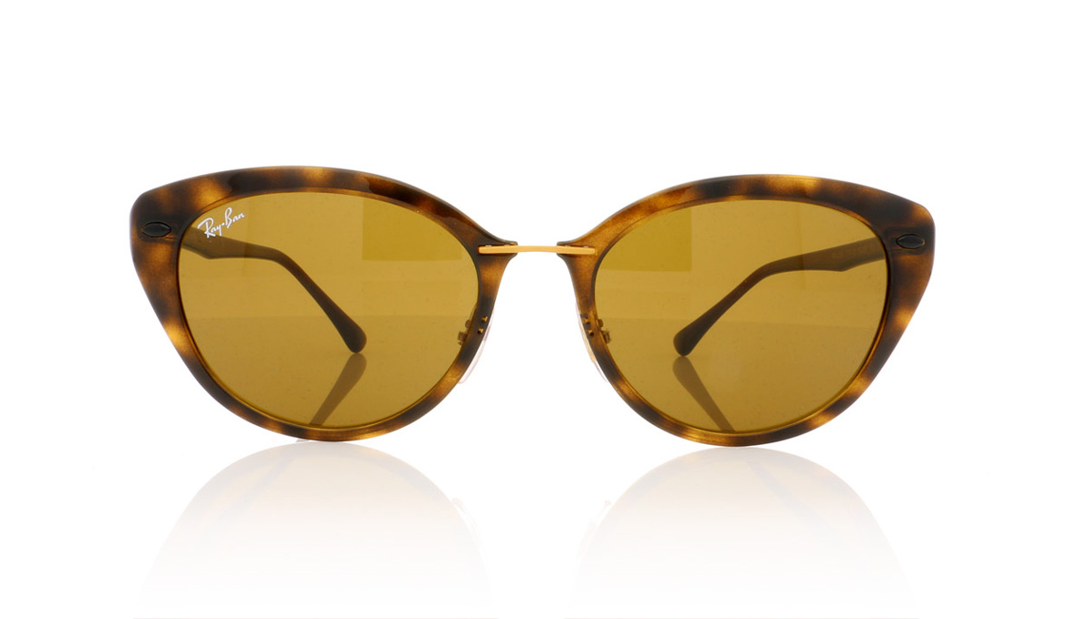 Ray-Ban RB 4250 0RB4250 Shiny Havana/Brown Lens 71073 Sunglasses