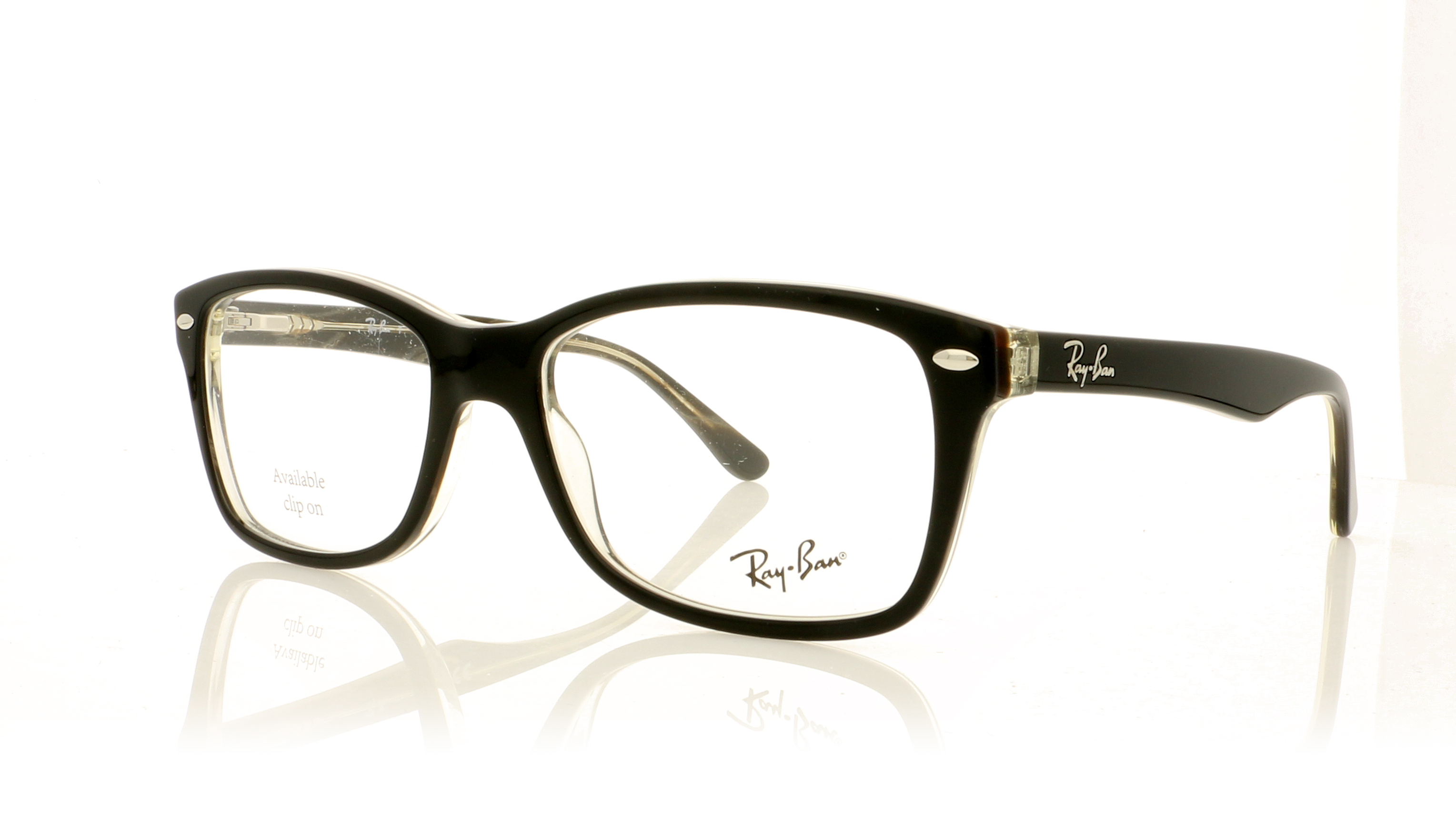 Ray-Ban 0RX5228 Top Black/Dark Brown/Yellow 5912 Glasses