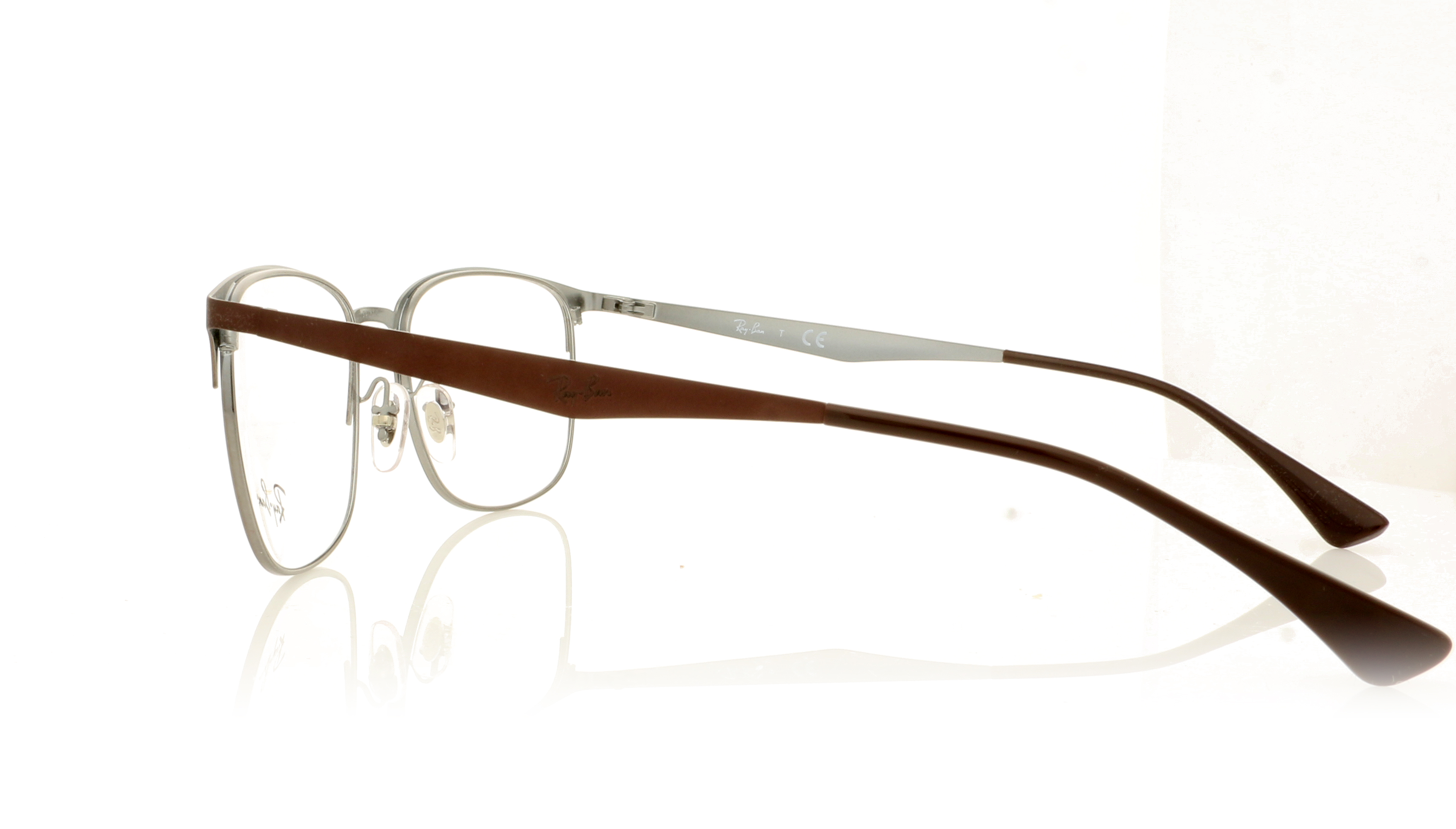 Ray-Ban 0RX6421 Top Matte Brown On Shiny Gunme 3040 Glasses