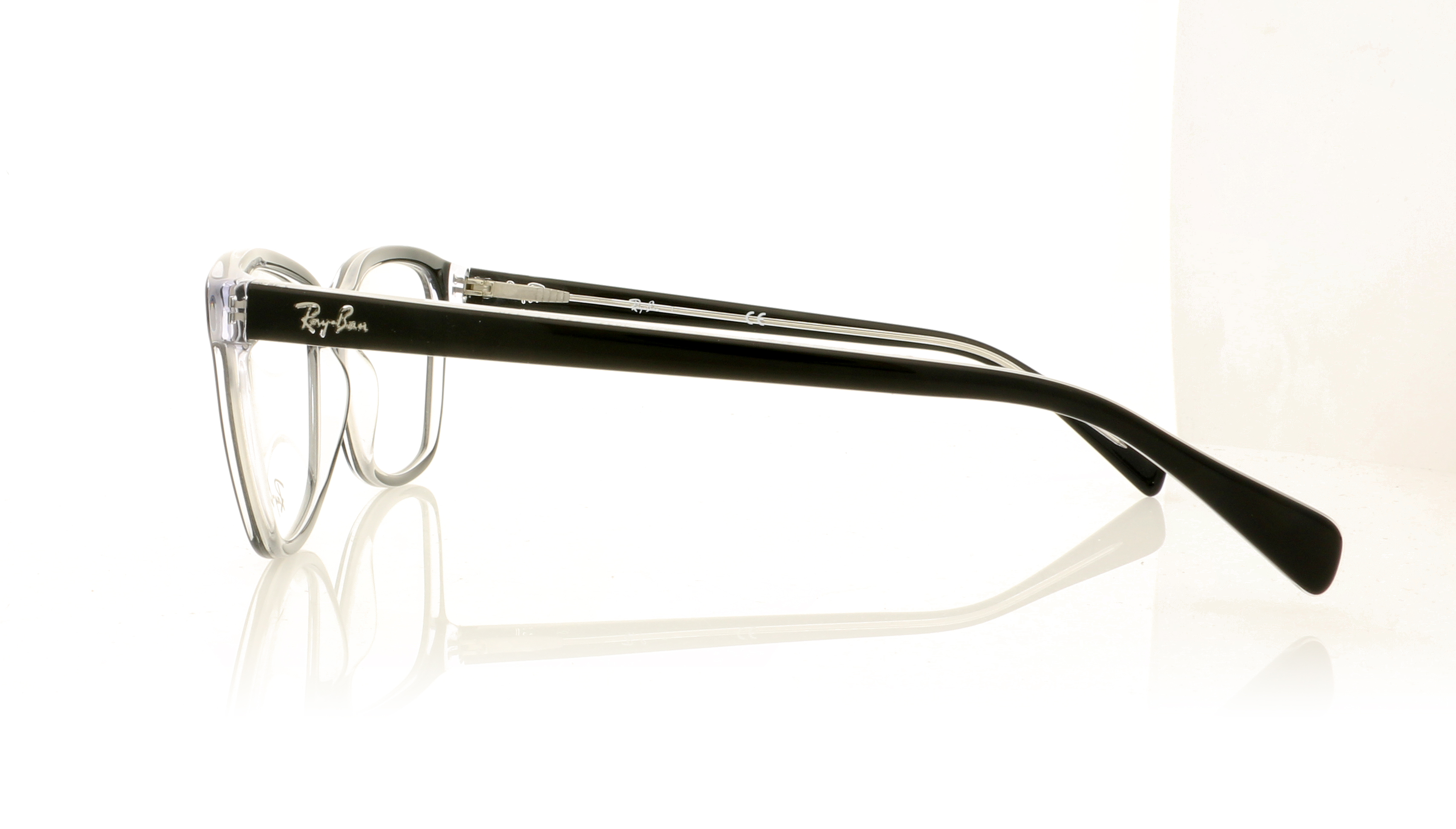 Ray-Ban RB5362 RX5362 Black On Transparent 2034 Glasses