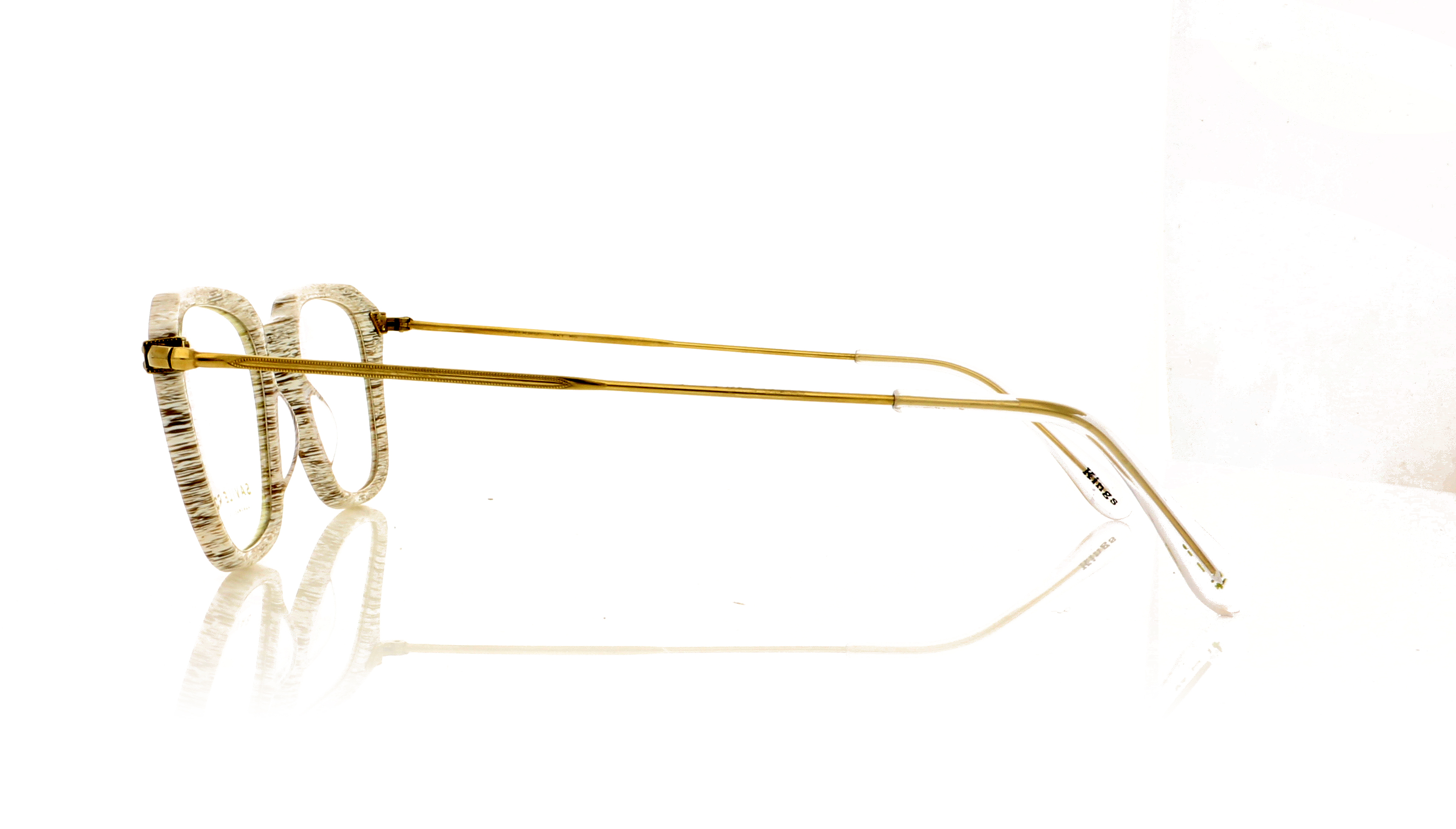 Savile Row Kings Skull White SW Glasses