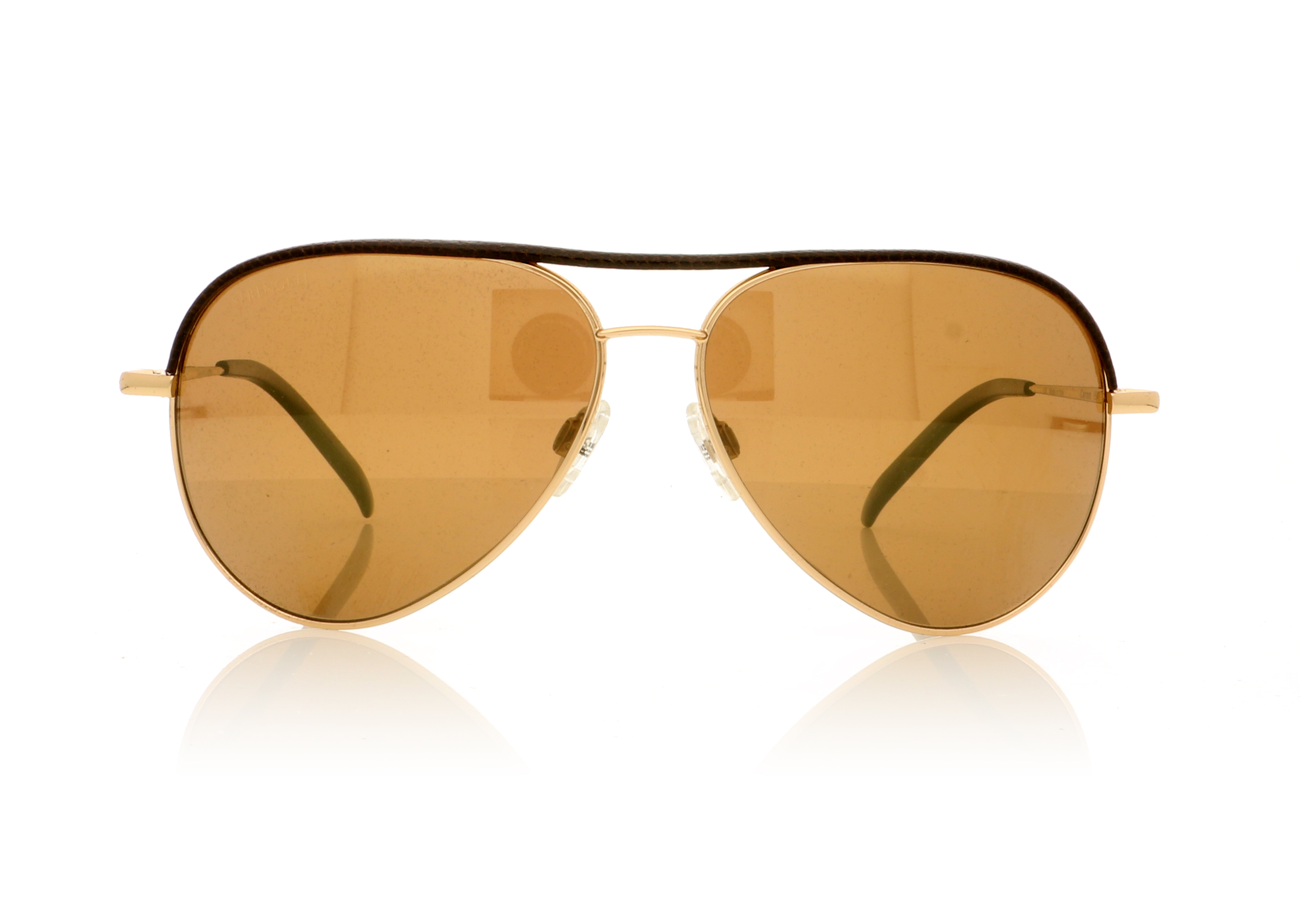 Serengeti Carrara Carrara Leather Shiny Gold 8549 Sunglasses