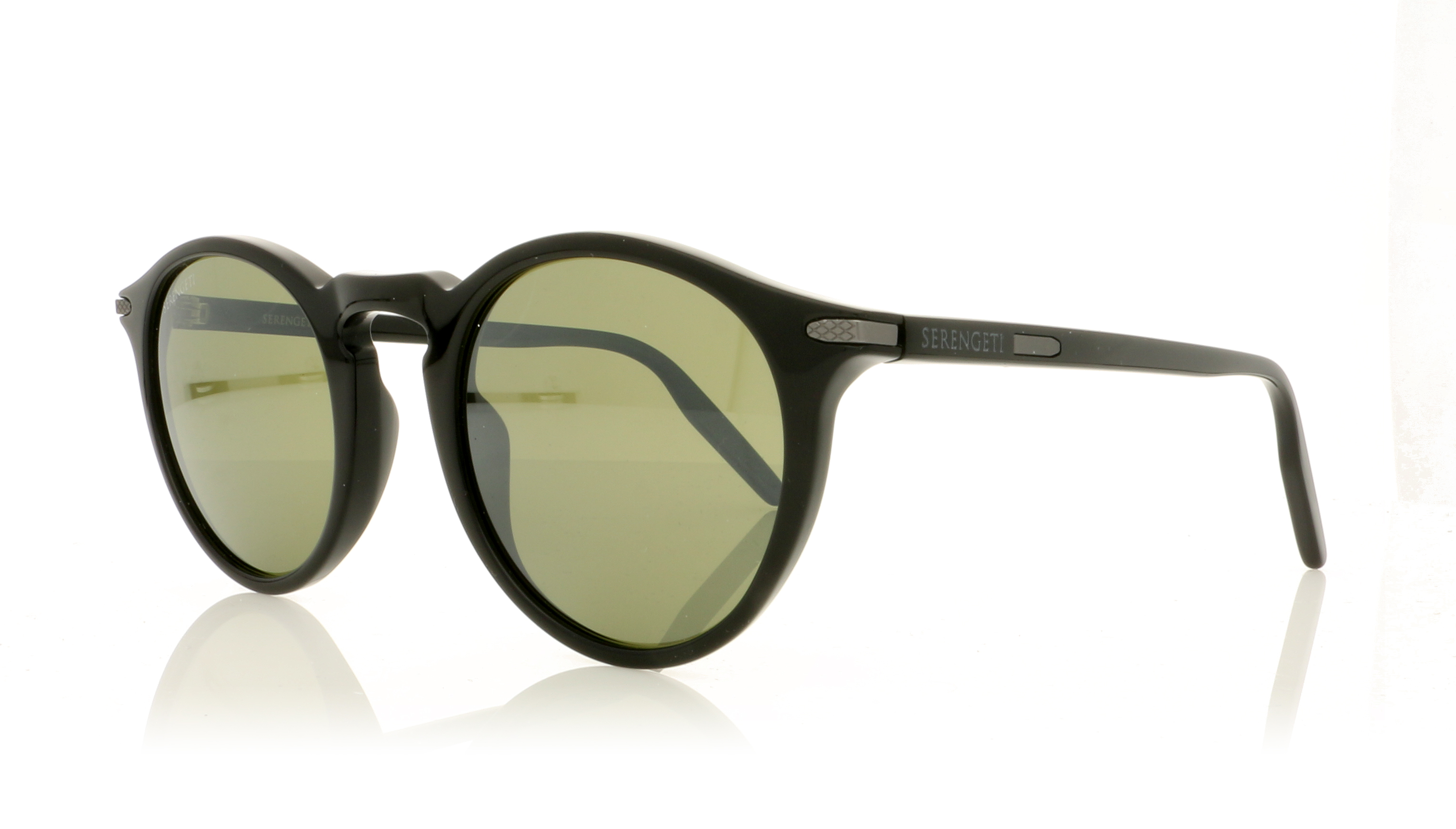 Serengeti Raffaele Shiny Black 8950 Sunglasses