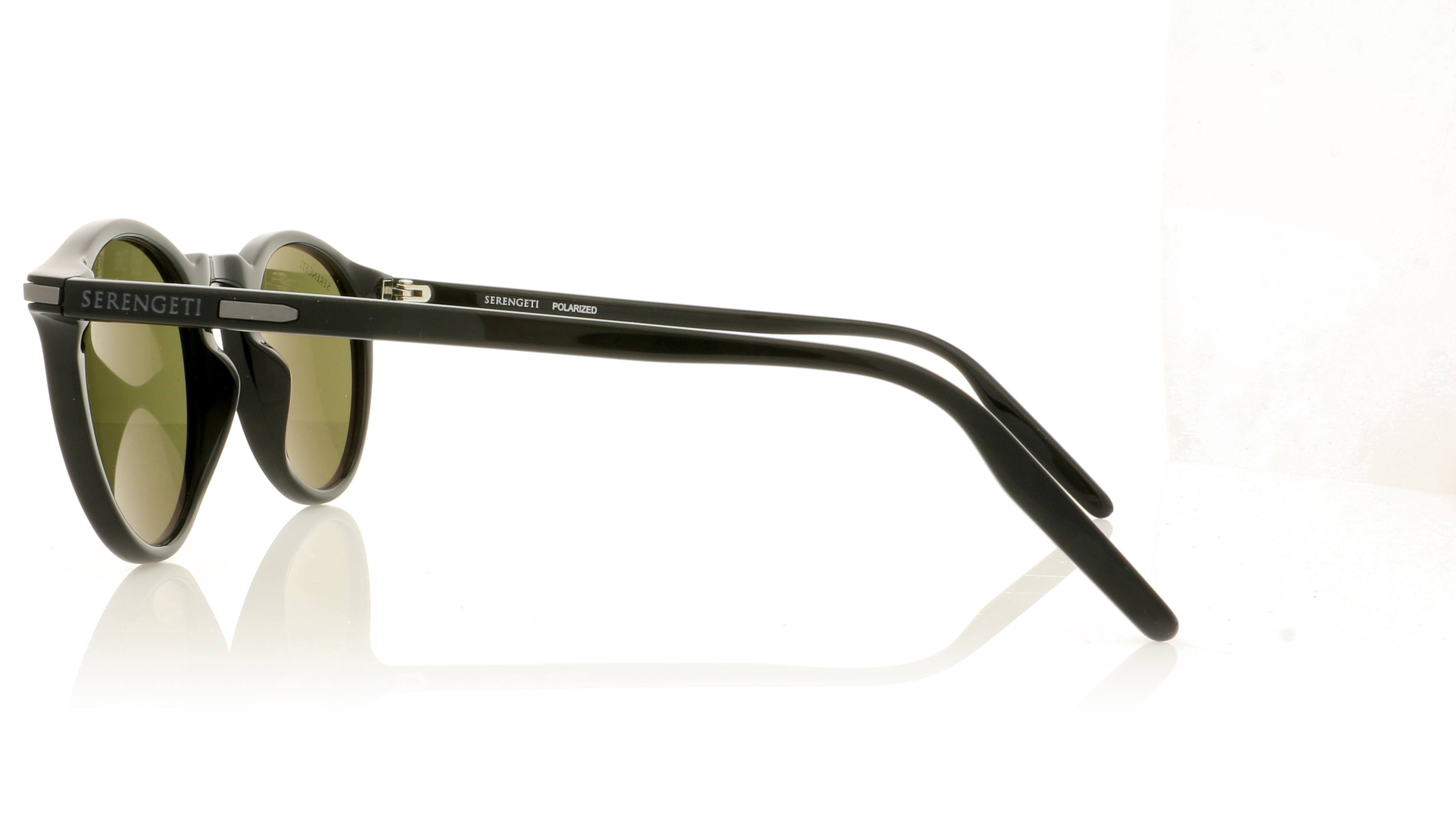 Serengeti Raffaele Shiny Black 8950 Sunglasses