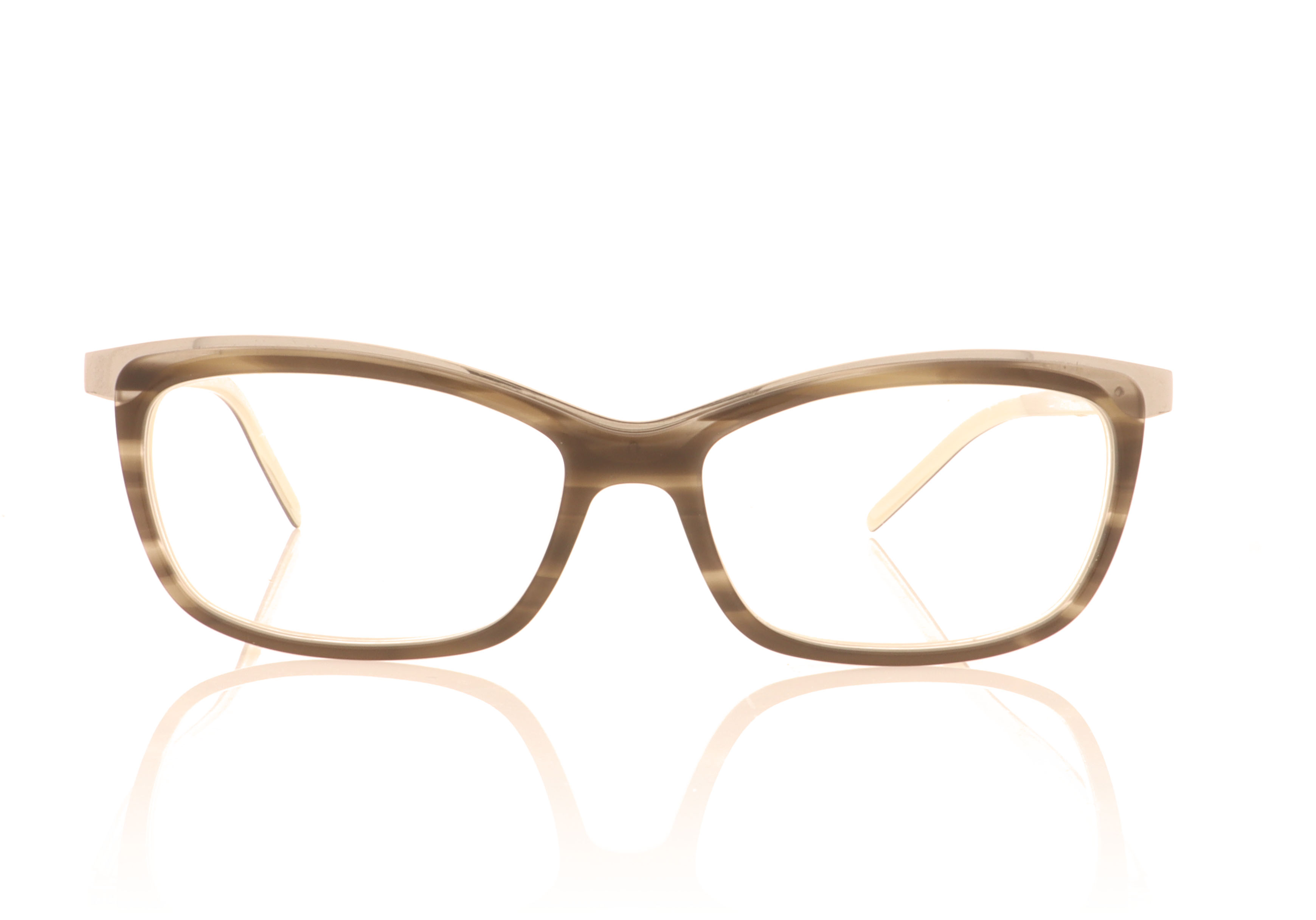 Tom Davies TD609 Tom Davies TD609 Polished Brown and White 1676 Glasses