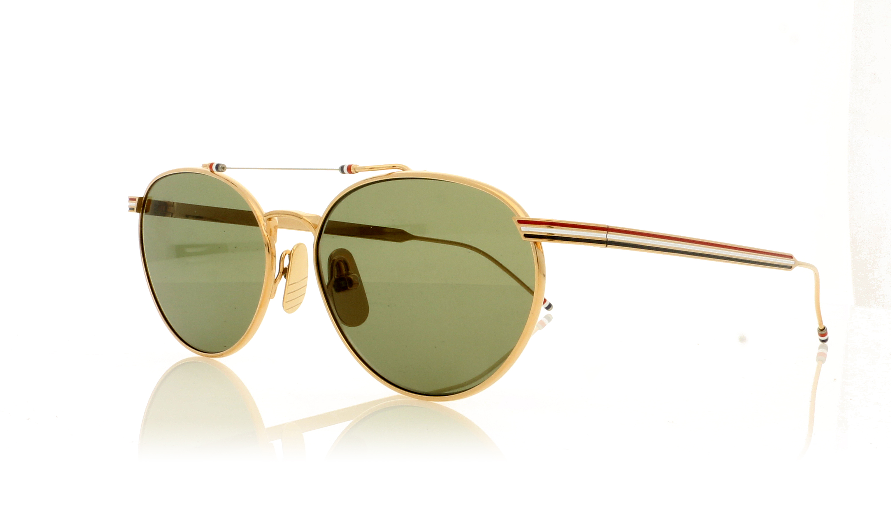 Thom Browne TB-919 TBS919 White Gold WGLD Sunglasses