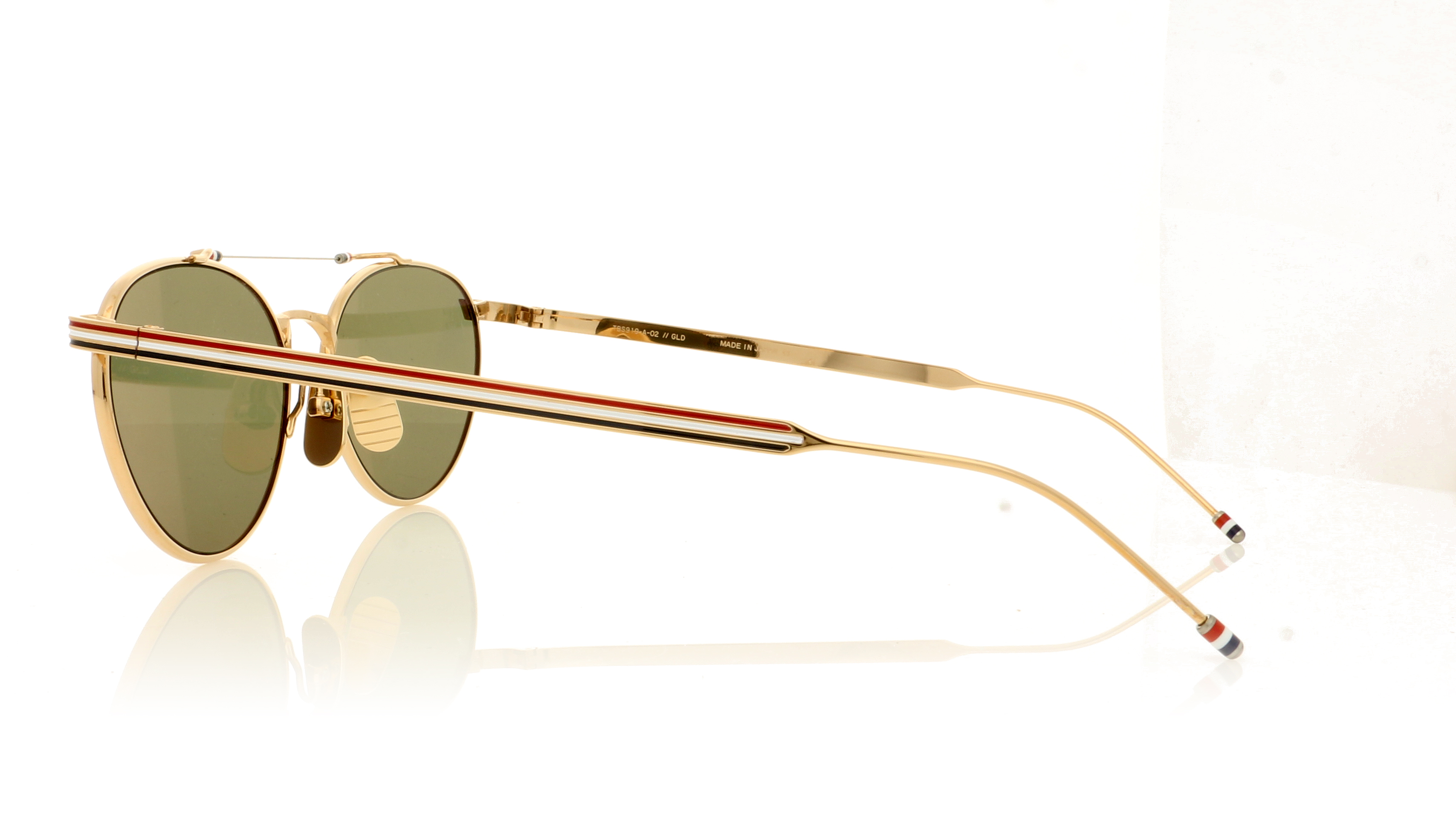 Thom Browne TB-919 TBS919 White Gold WGLD Sunglasses