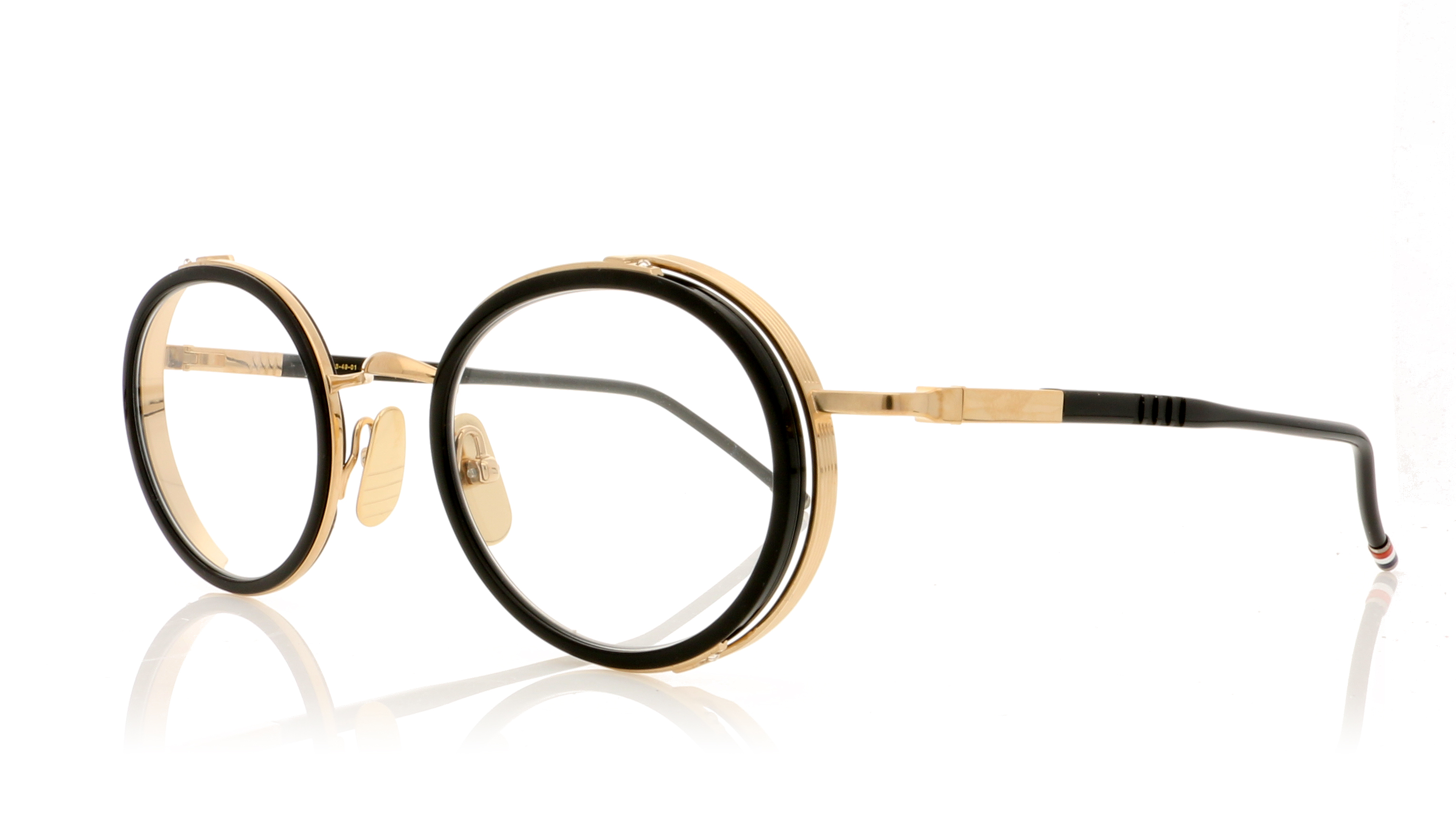 Thom Browne TBX813 Black-White Gold 1 Glasses