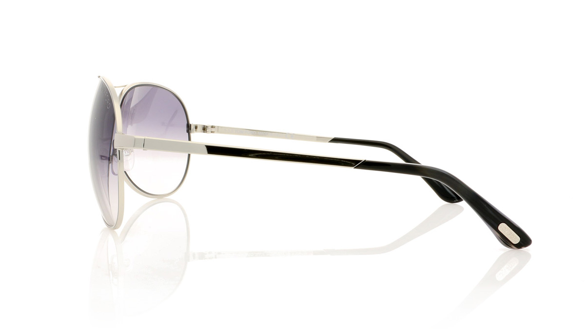 Tom Ford CHARLES TF0035 Shiny Light Nickeltin 753 Sunglasses