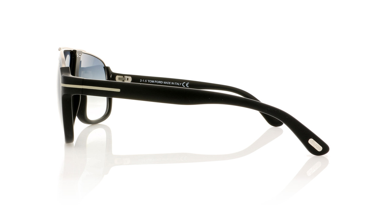 Tom Ford ELIOTT TF0335 Matte Black/Gradient Blue 02W Sunglasses