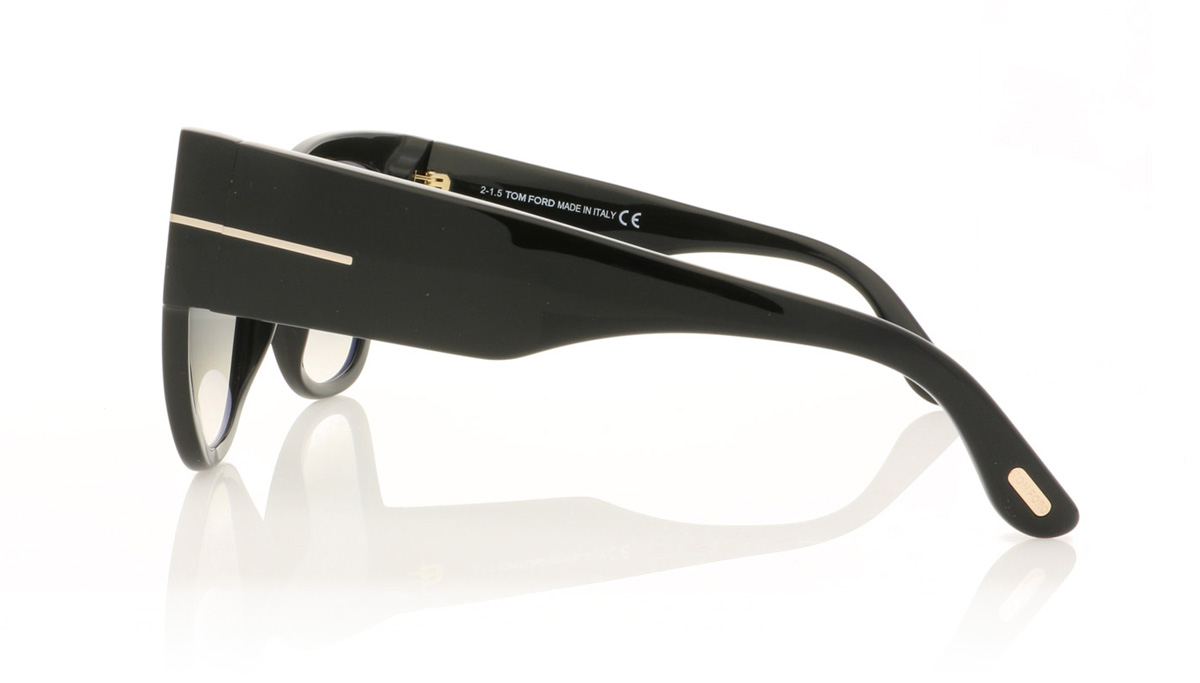 Tom Ford ANOUSHKA TF0371 Shiny Black/Gradient Smoke 01B Sunglasses