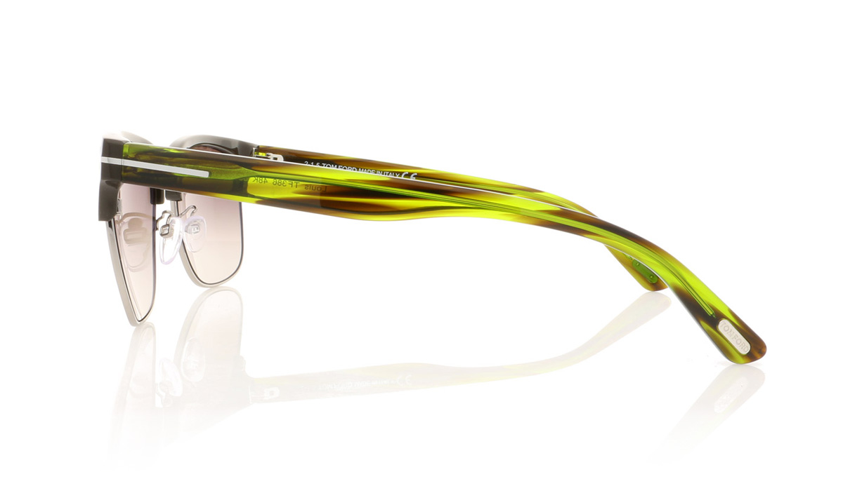 Tom Ford LOUIS TF0386 Shny Drk Brwn/Grad Rov 48K Sunglasses
