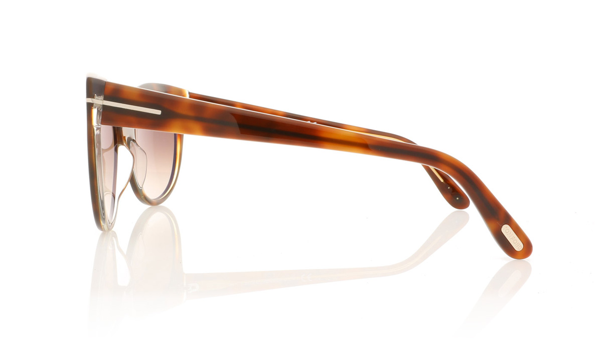 Tom Ford Lily TF430 Hav/Other/Grd Brown 56F Sunglasses