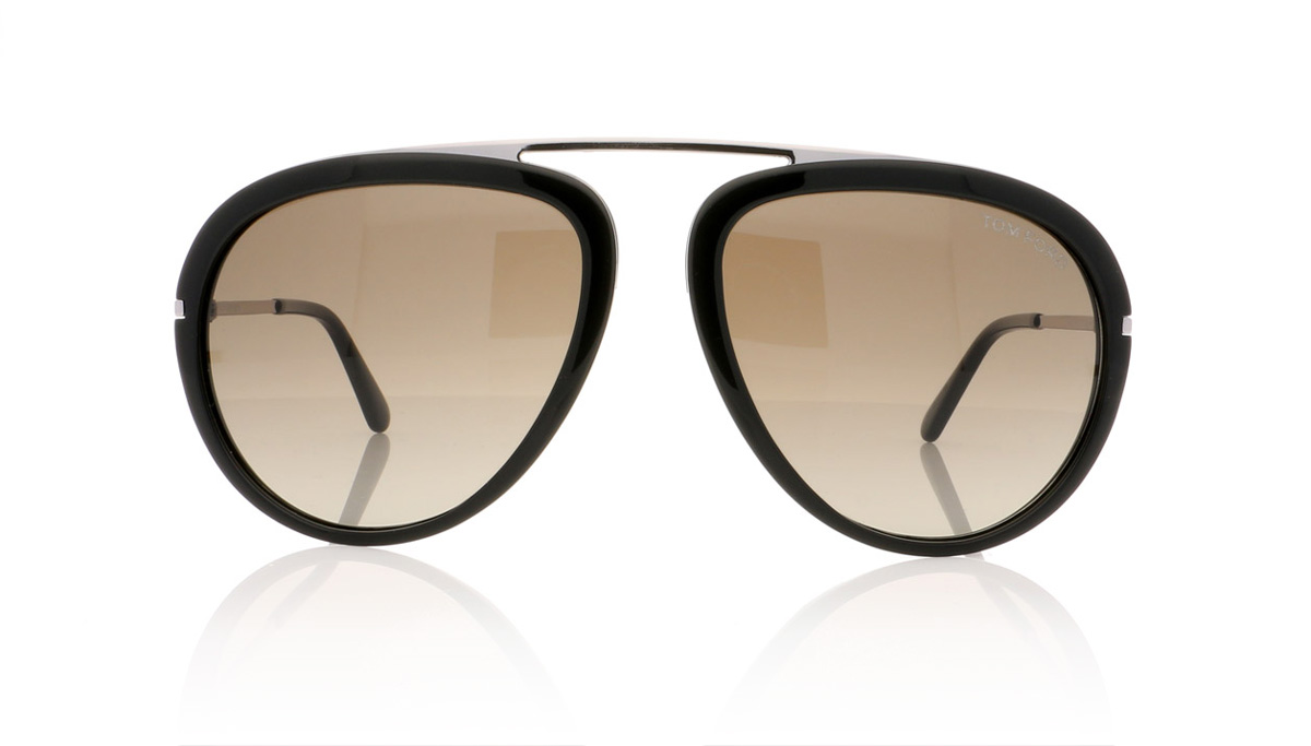 Tom Ford STACY TF0452 Shiny Black/Gradient Roviex 01K Sunglasses