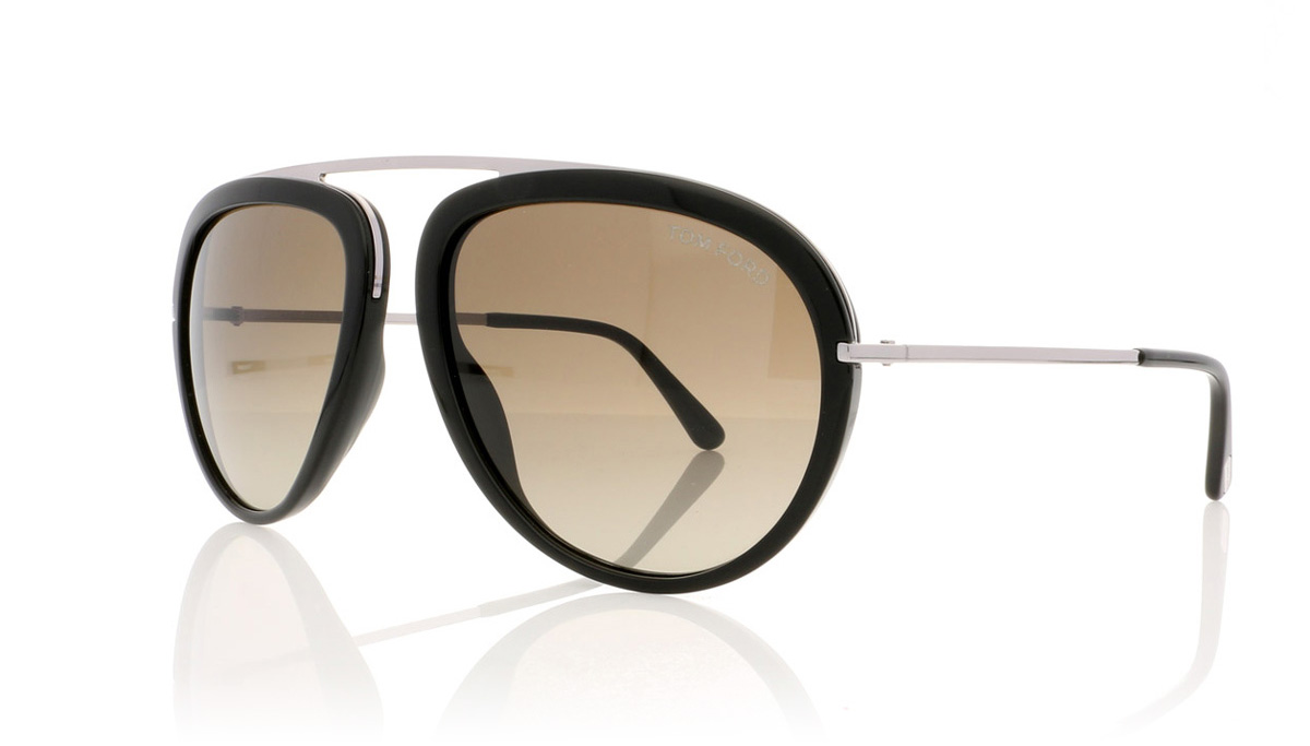 Tom Ford STACY TF0452 Shiny Black/Gradient Roviex 01K Sunglasses