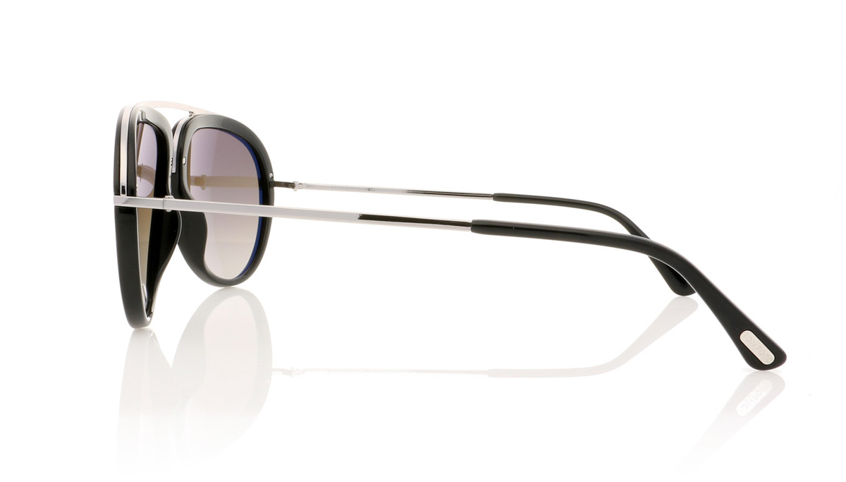 Tom Ford STACY TF0452 Shiny Black/Gradient Roviex 01K Sunglasses