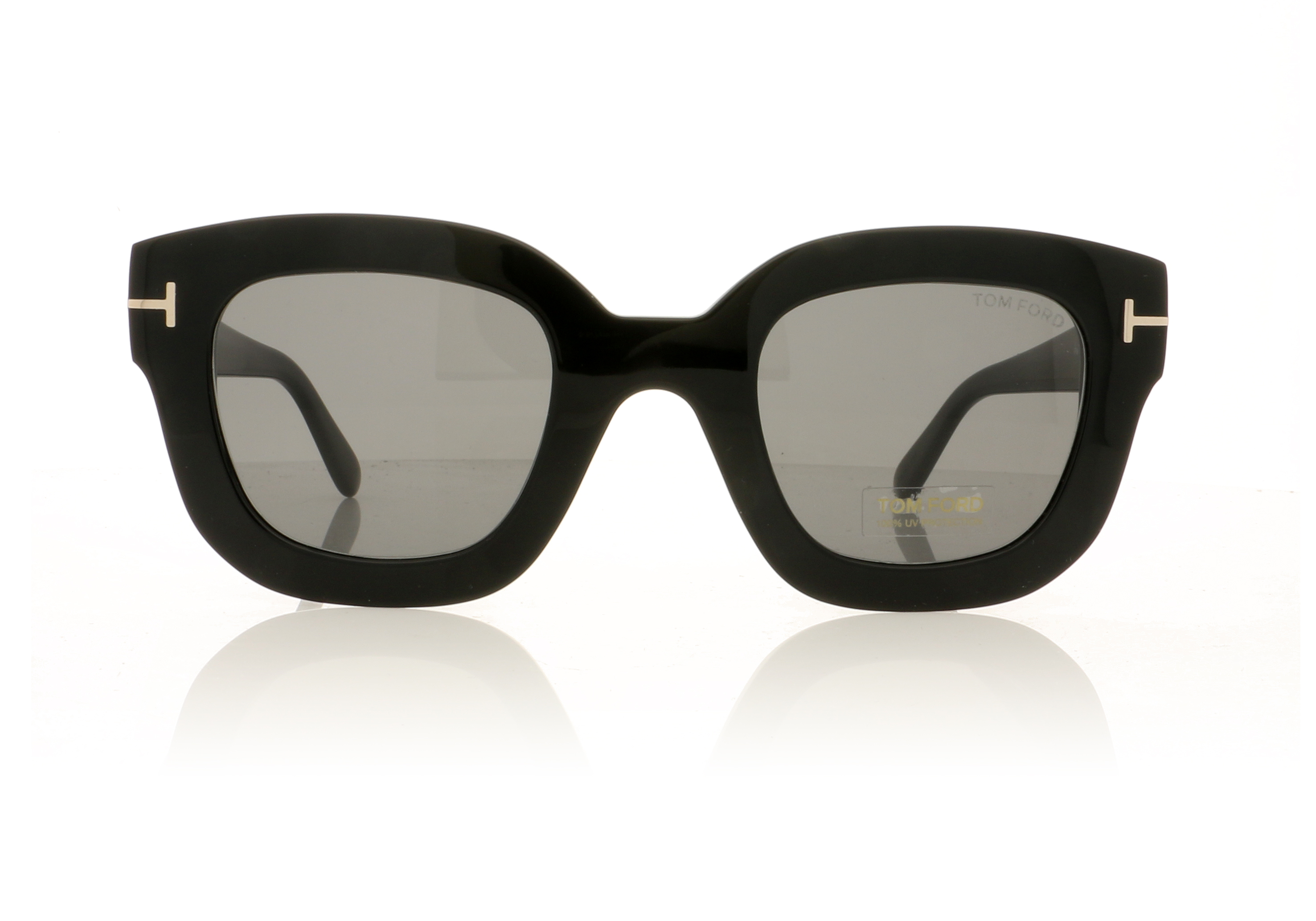 Tom Ford Pia TF659 Shiny Black/Smoke 01A Sunglasses