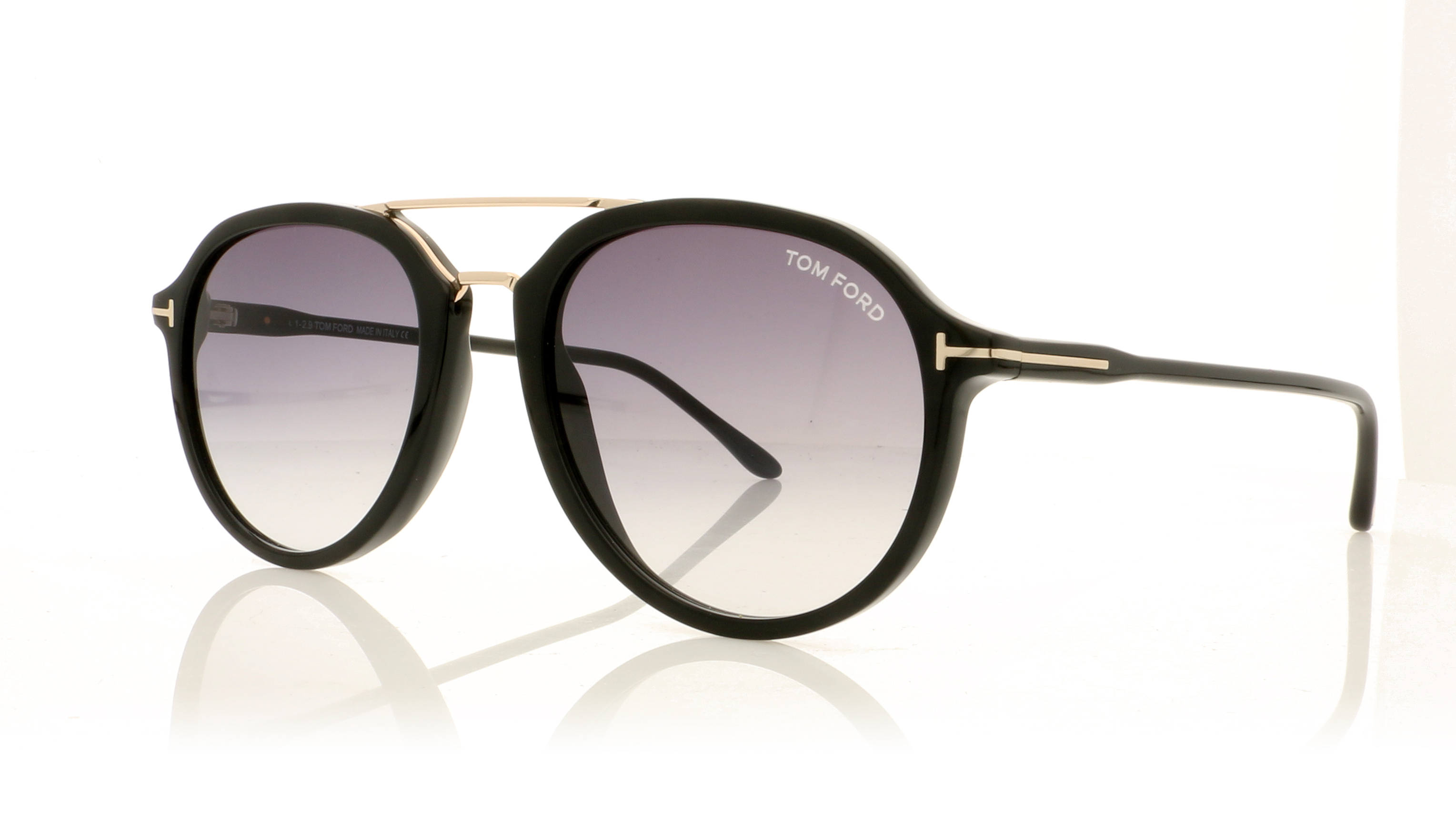 Tom Ford RUPERT TF0674 Black/Gradient Smoke Lenses 01B Sunglasses