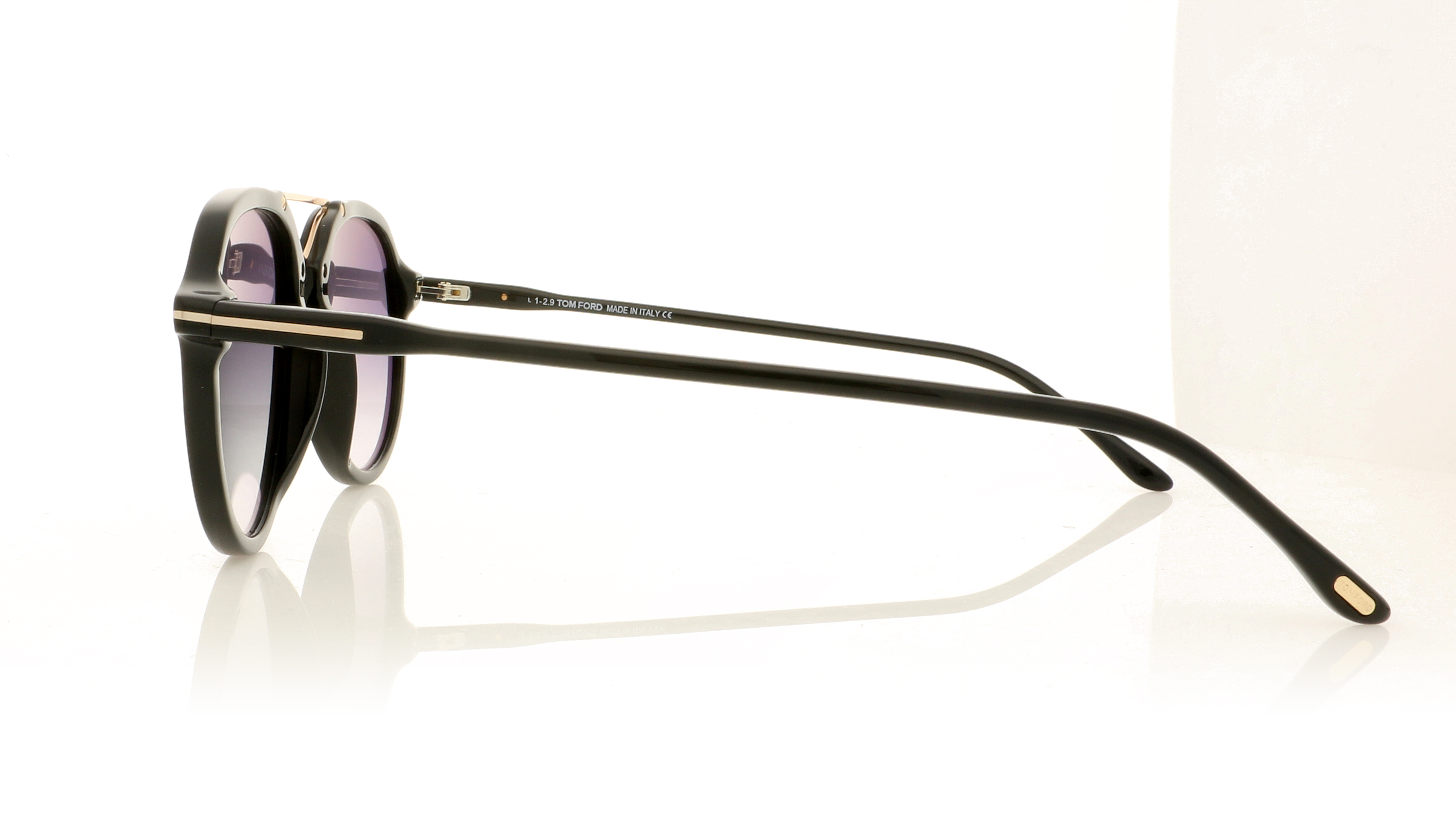 Tom Ford RUPERT TF0674 Black/Gradient Smoke Lenses 01B Sunglasses