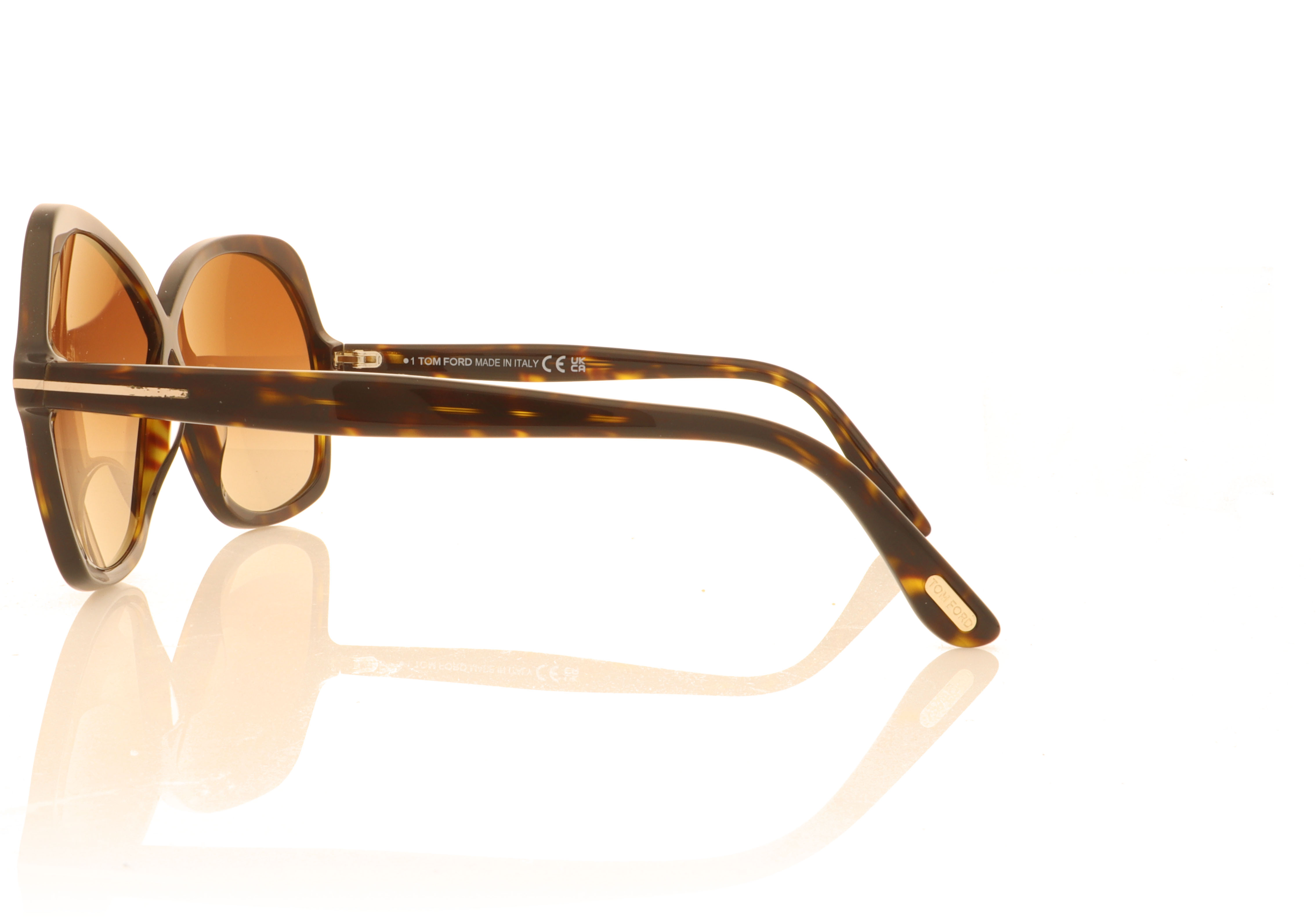 Tom Ford Rosemin Tortoise 52F Sunglasses