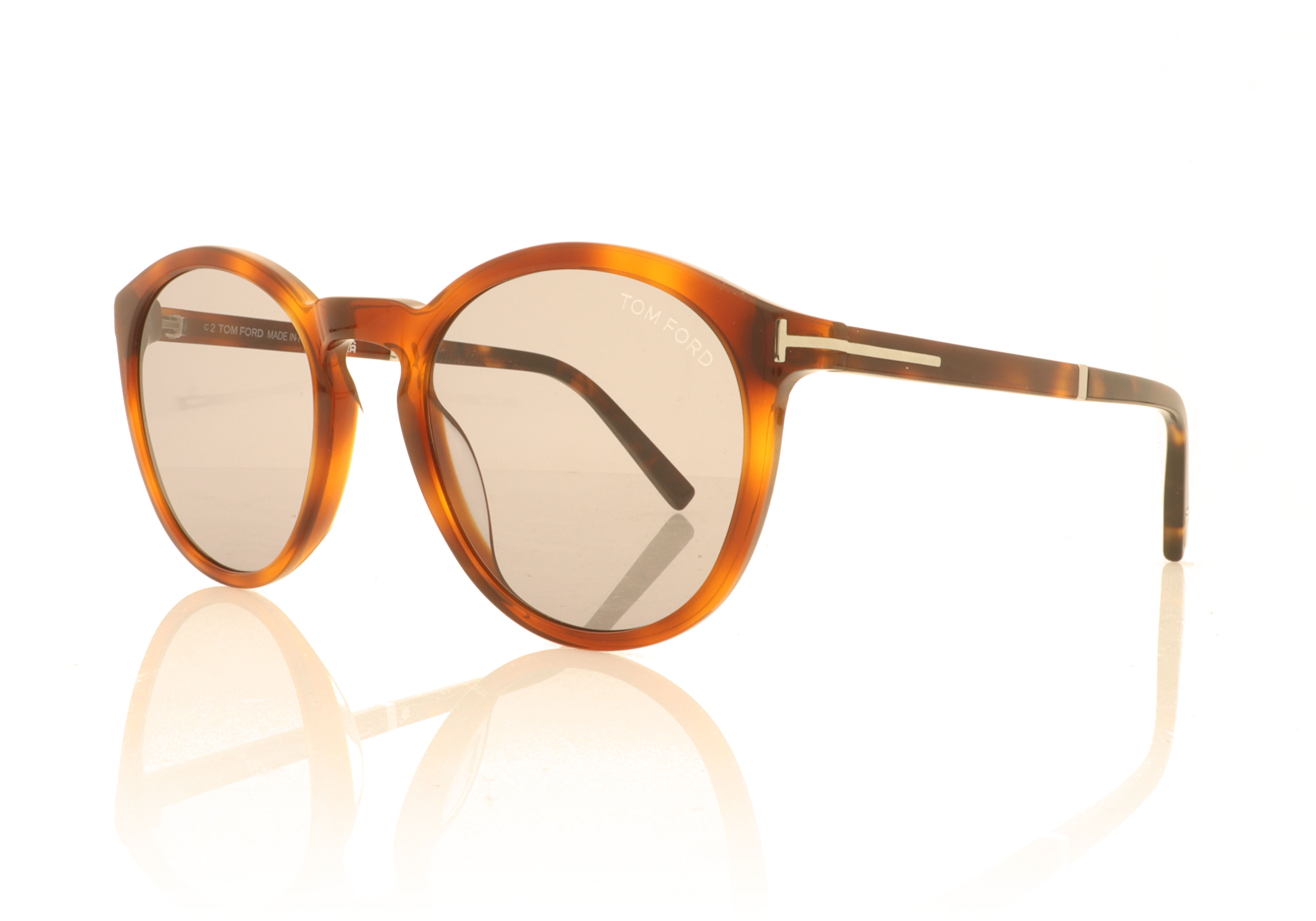 Tom Ford Elton Tortoise 53A Sunglasses