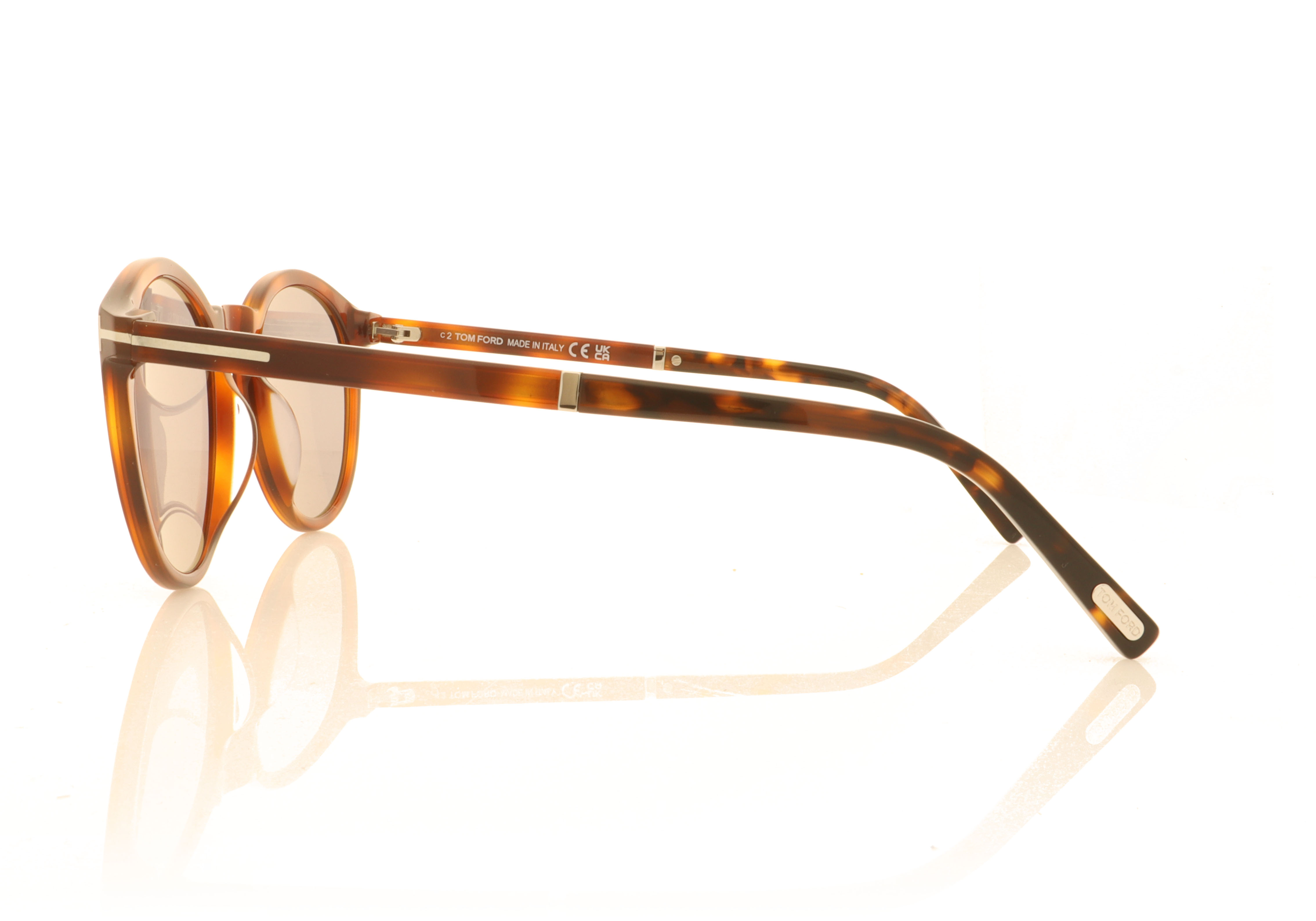 Tom Ford Elton Tortoise 53A Sunglasses