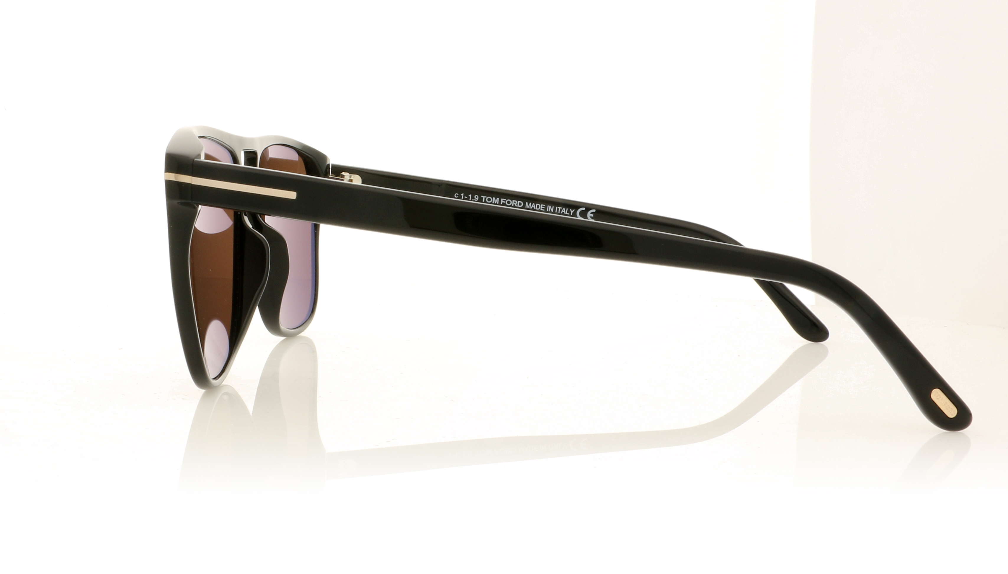 Tom Ford Shelton TF679 Black/Brown Lenses 01E Sunglasses