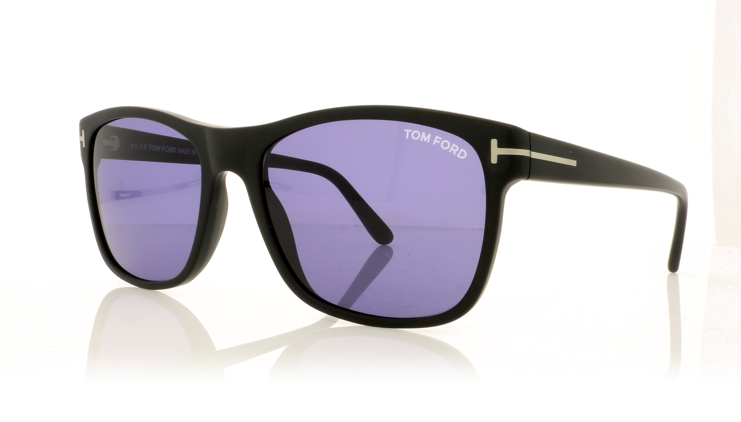Tom Ford Giulio TF698 Matte Black/Blue Lenses 02V Sunglasses