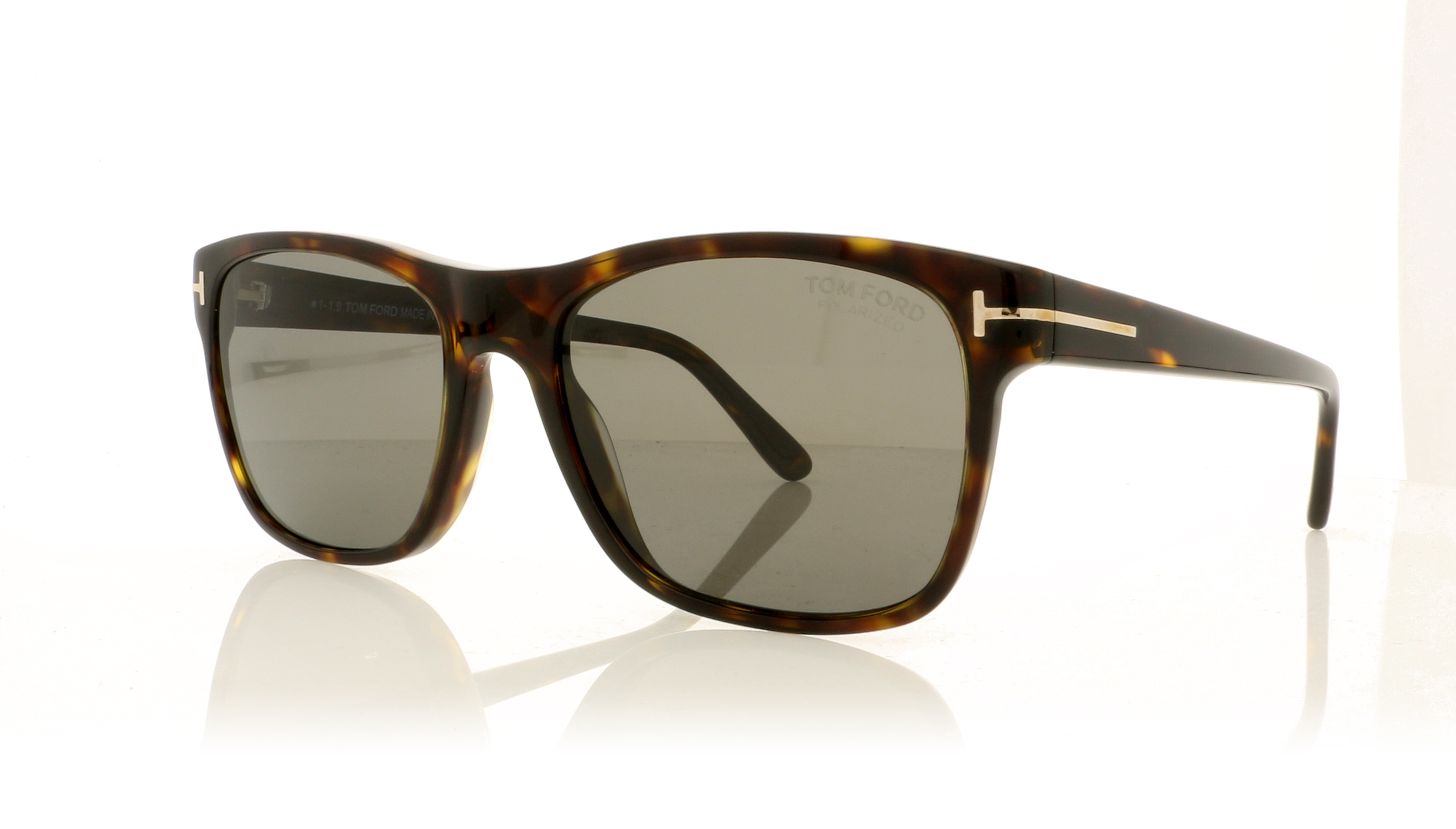 Tom Ford Giulio TF698 Dark Havana/Polarized Smoke Lenses 52D Sunglasses