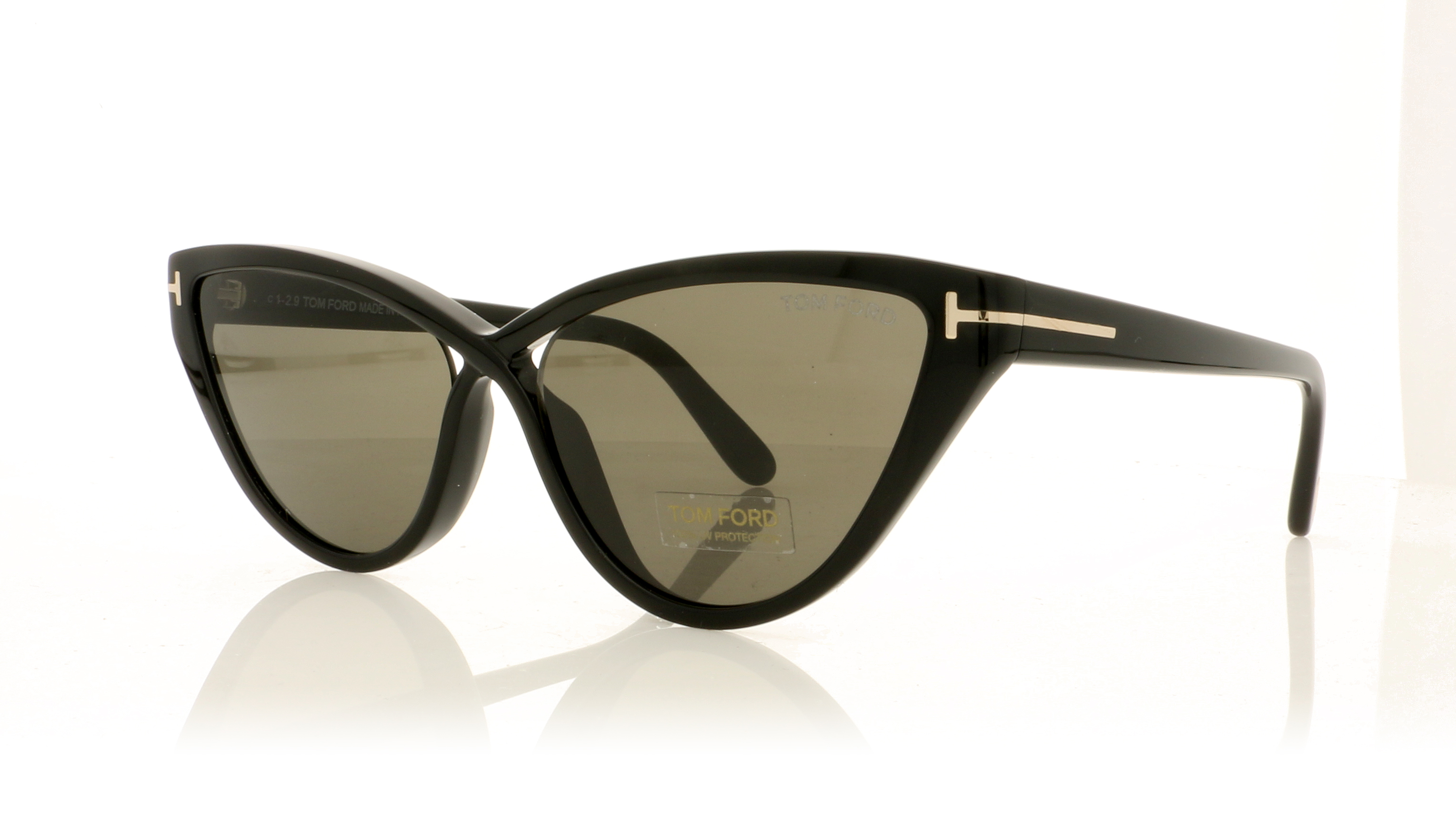 Tom Ford Charlie-02 TF740 Black/Smoke Lenses 01A Sunglasses