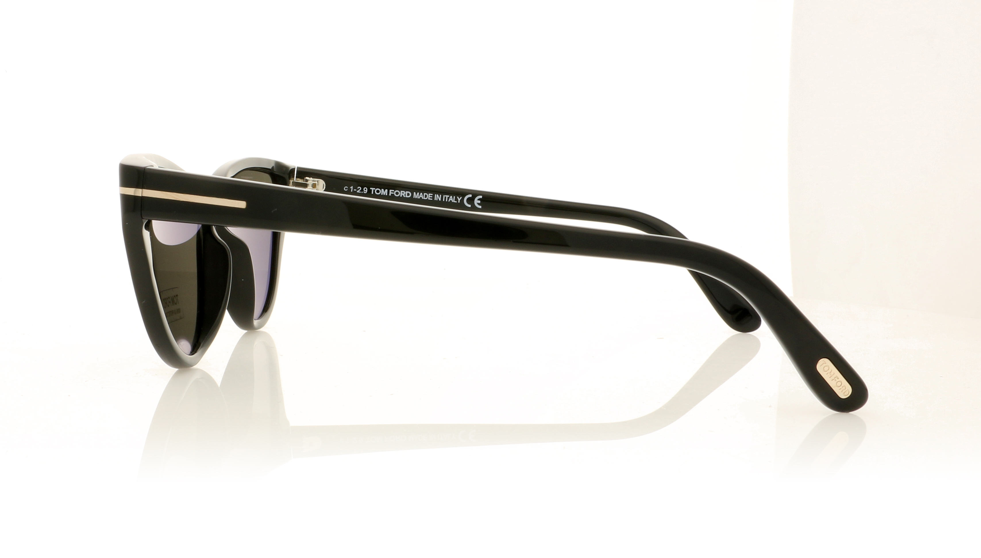 Tom Ford Charlie-02 TF740 Black/Smoke Lenses 01A Sunglasses
