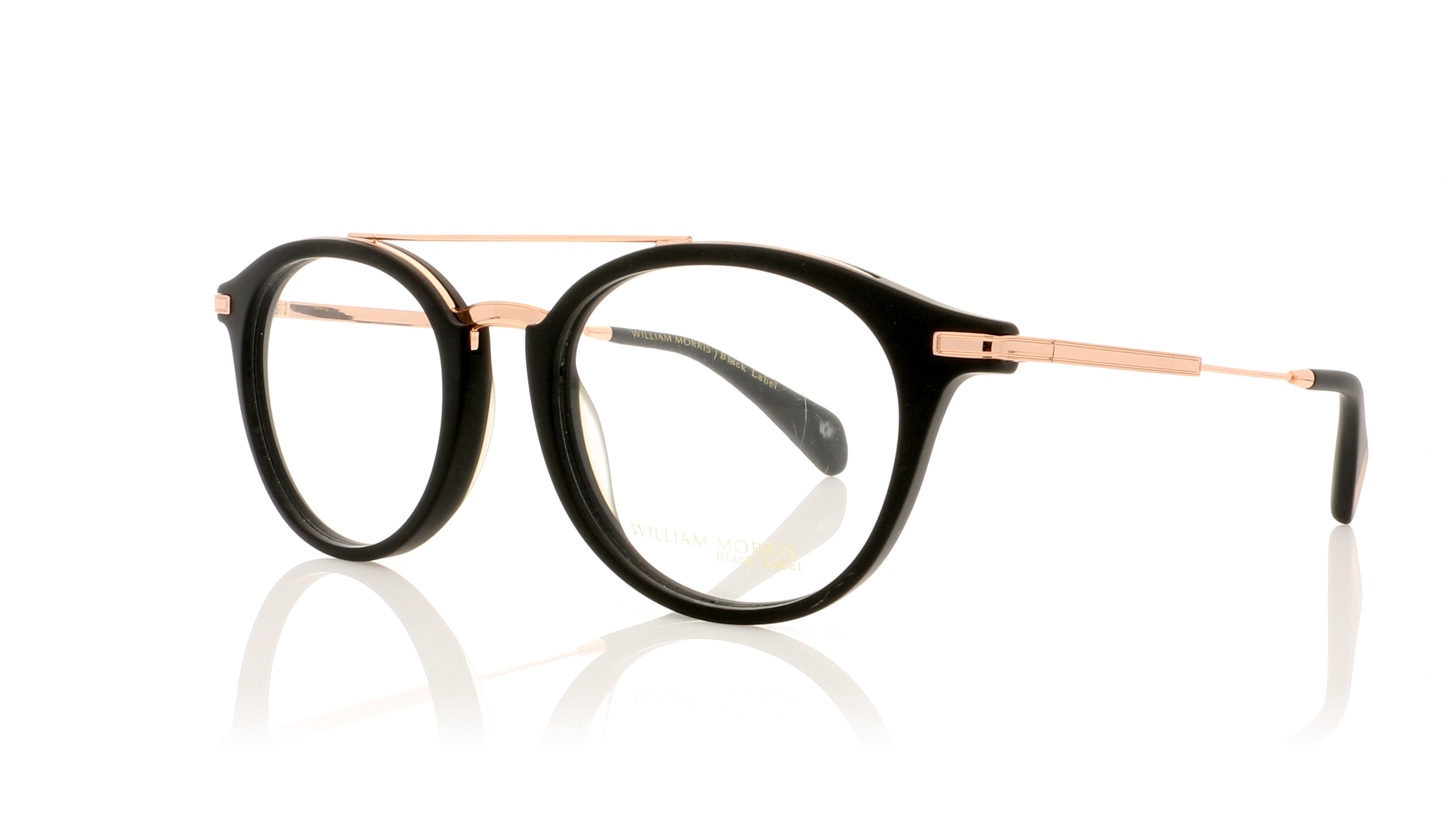 William Morris BL047 Matte black/rose gold C1 Glasses