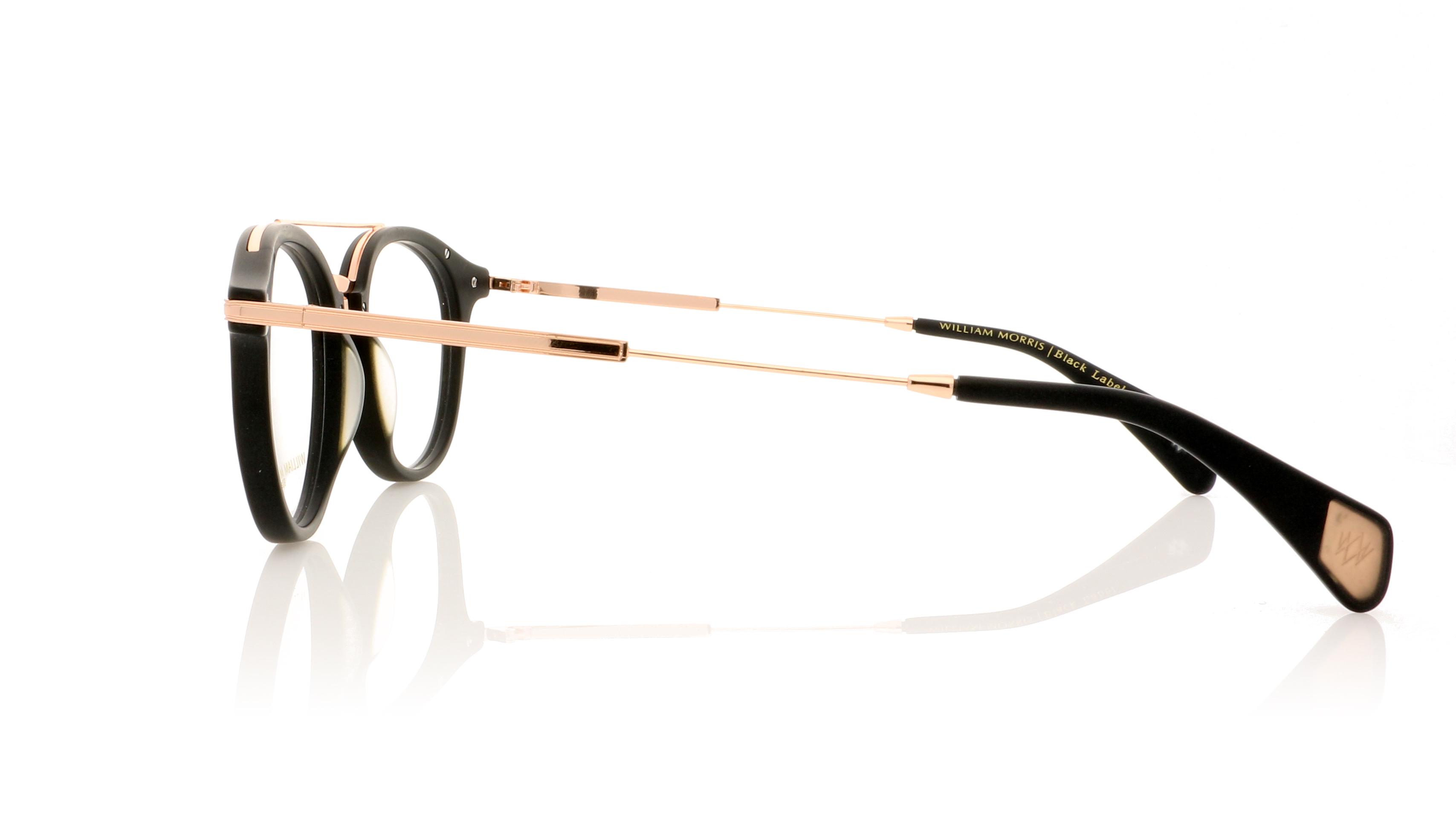 William Morris BL047 Matte black/rose gold C1 Glasses