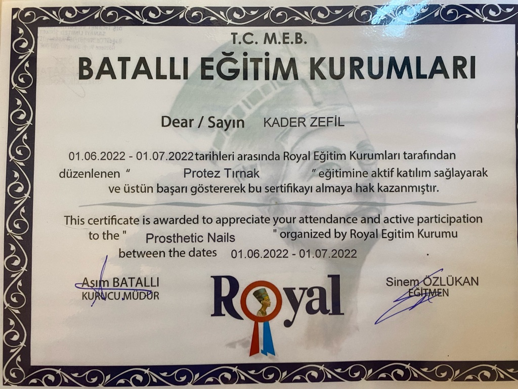 kader sertifikası