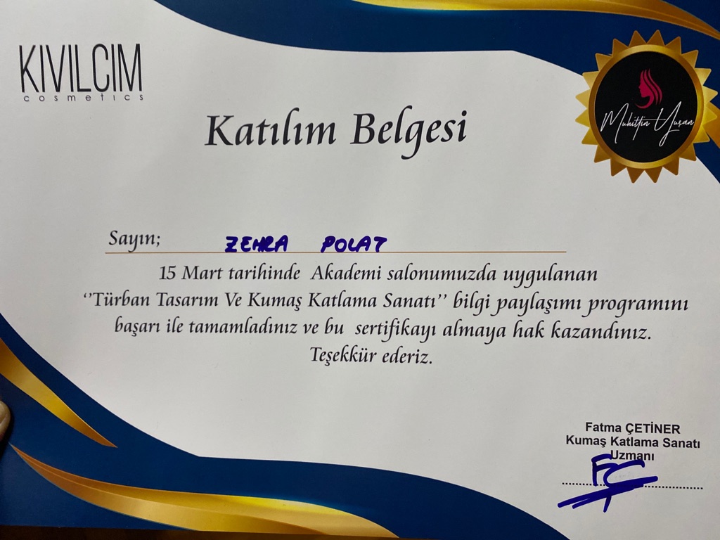 Zehra sertifikası