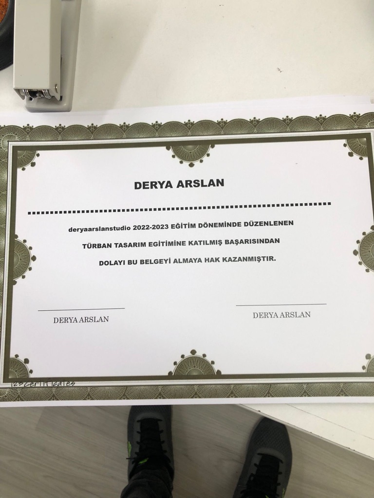 Derya sertifikası