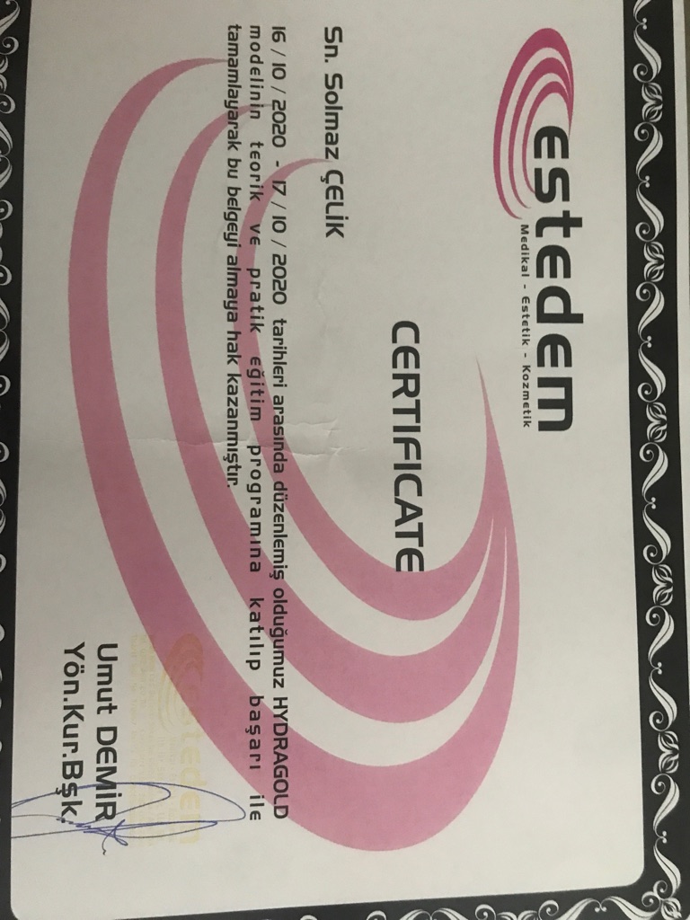 Solmaz sertifikası