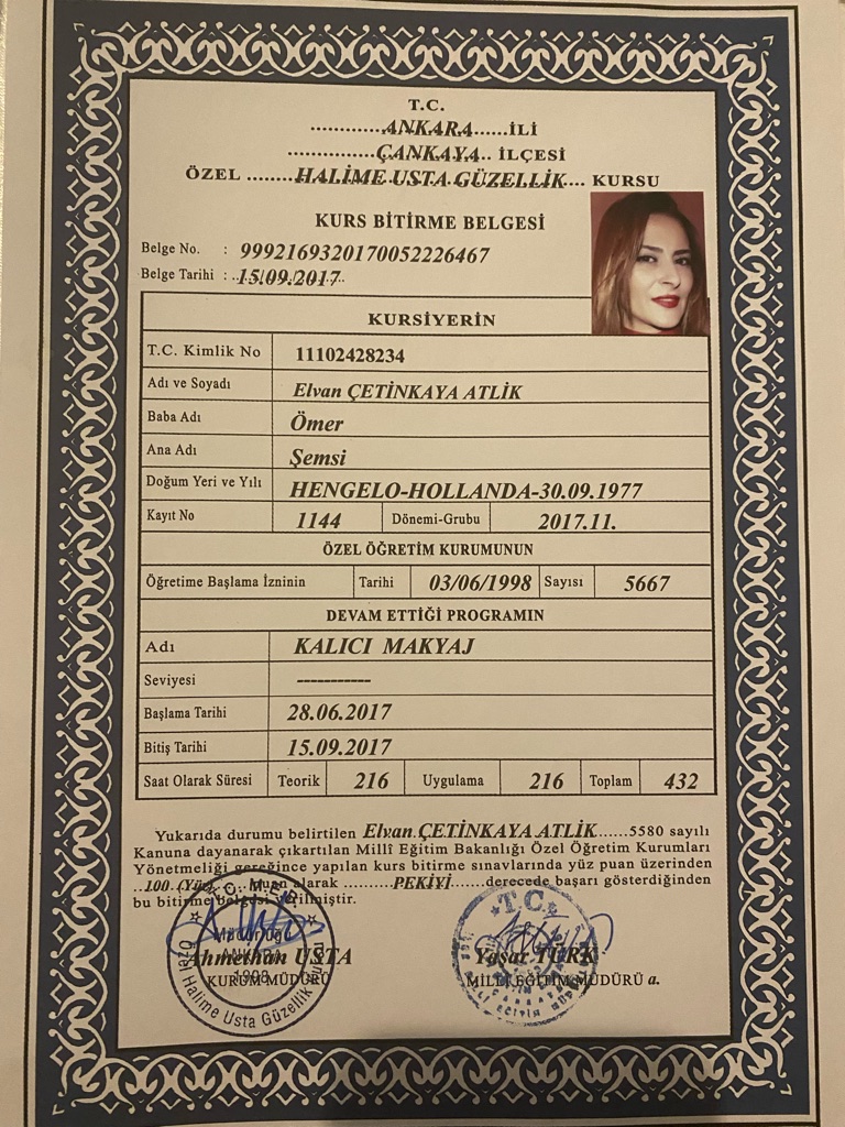 Elvan sertifikası