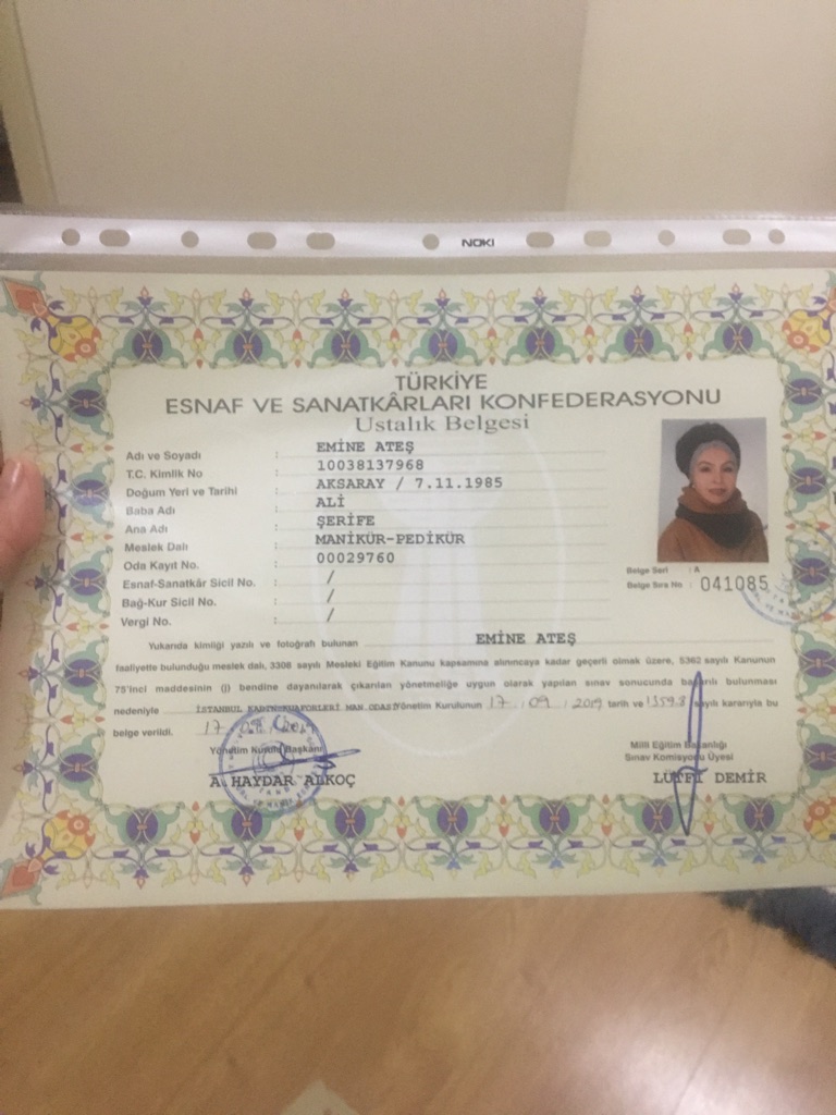 Emine sertifikası