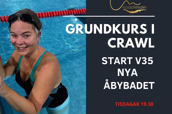 Grundkurs crawl Åbybadet kvällstid