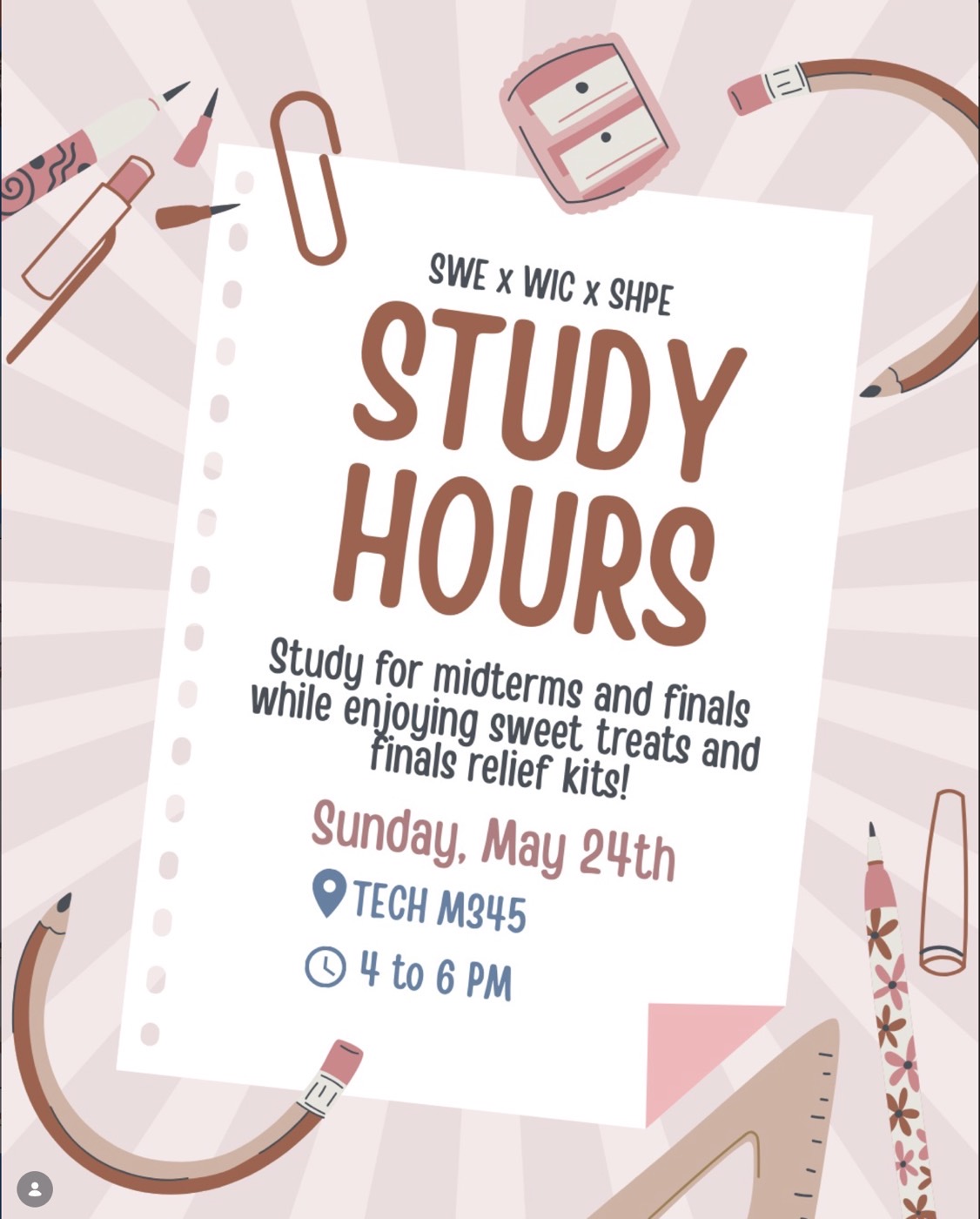 Study Hours event poster