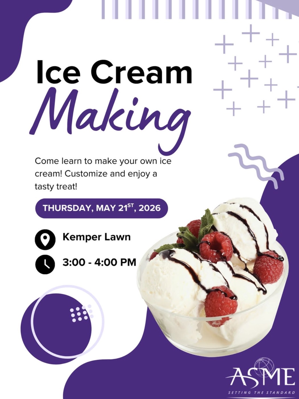 Ice Cream Making event poster
