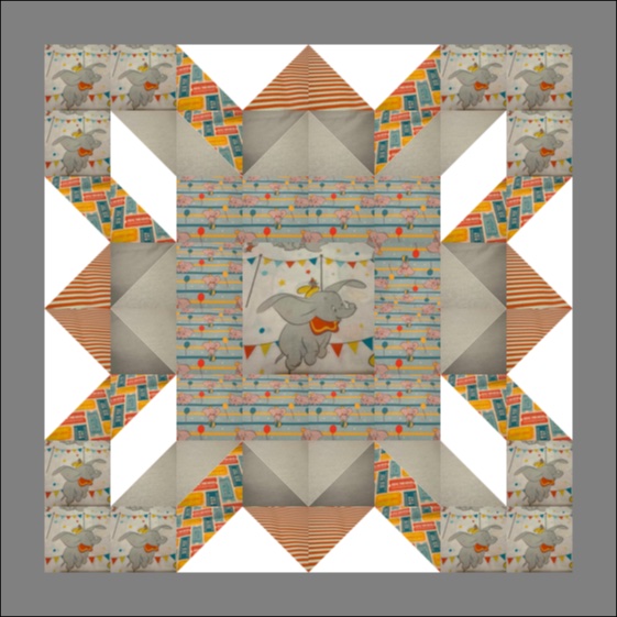 Dumbo - Barn Quilt 4 quilt design