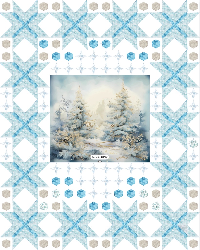 Winter Scene quilt design