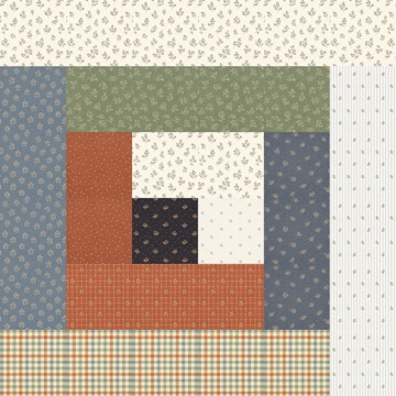 Log Cabin Quilt Block quilt design