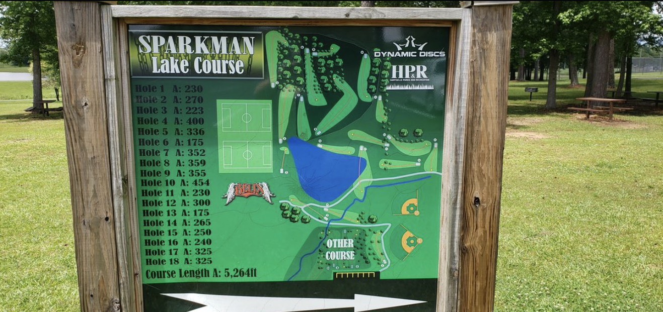Lakeside at Sparkman Park disc golf course in Hartselle, AL
