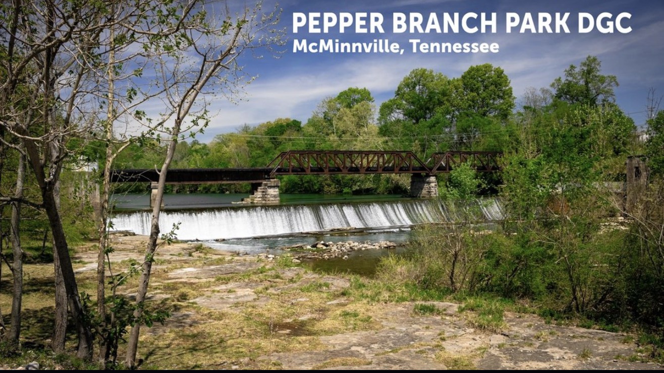 Pepper Branch Park DGC disc golf course in McMinnville, TN