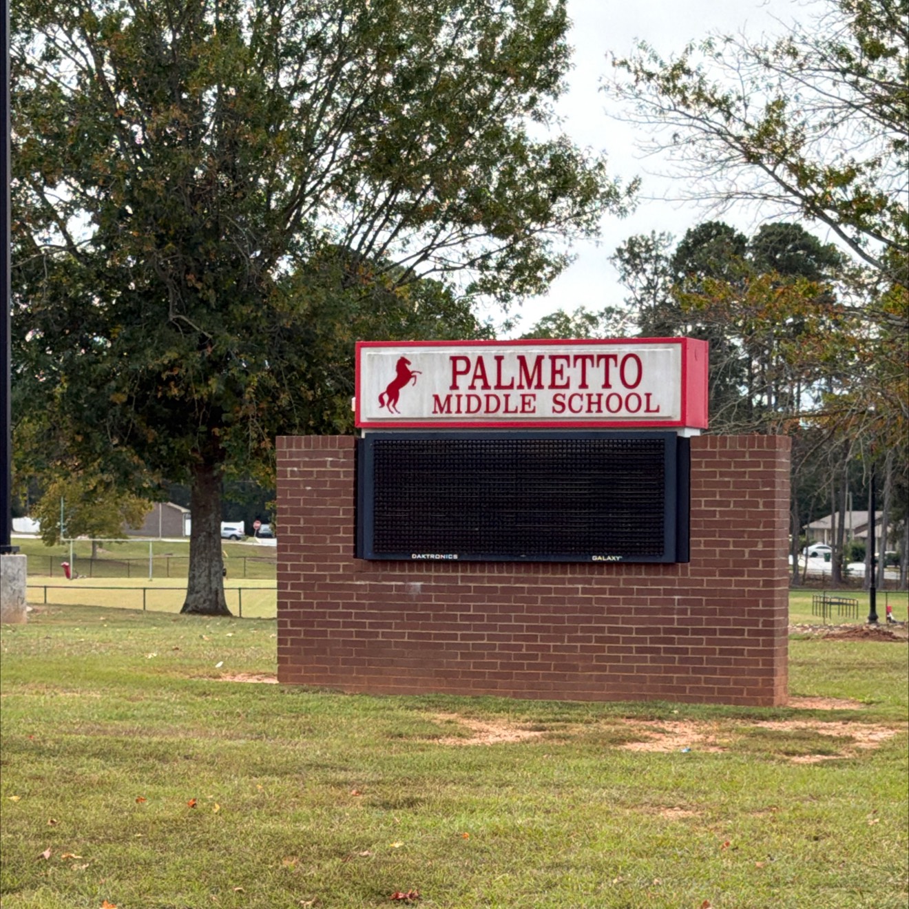 Palmetto Middle School disc golf course in Williamston, SC