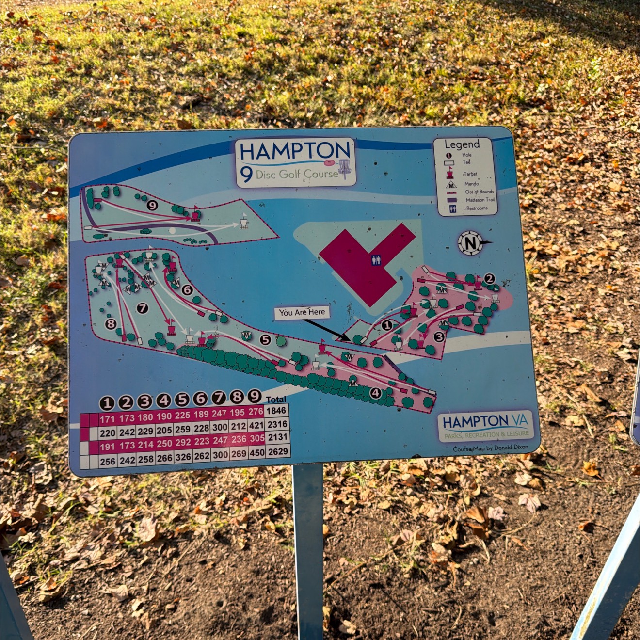 Hampton 9 DGC disc golf course in Hampton, VA
